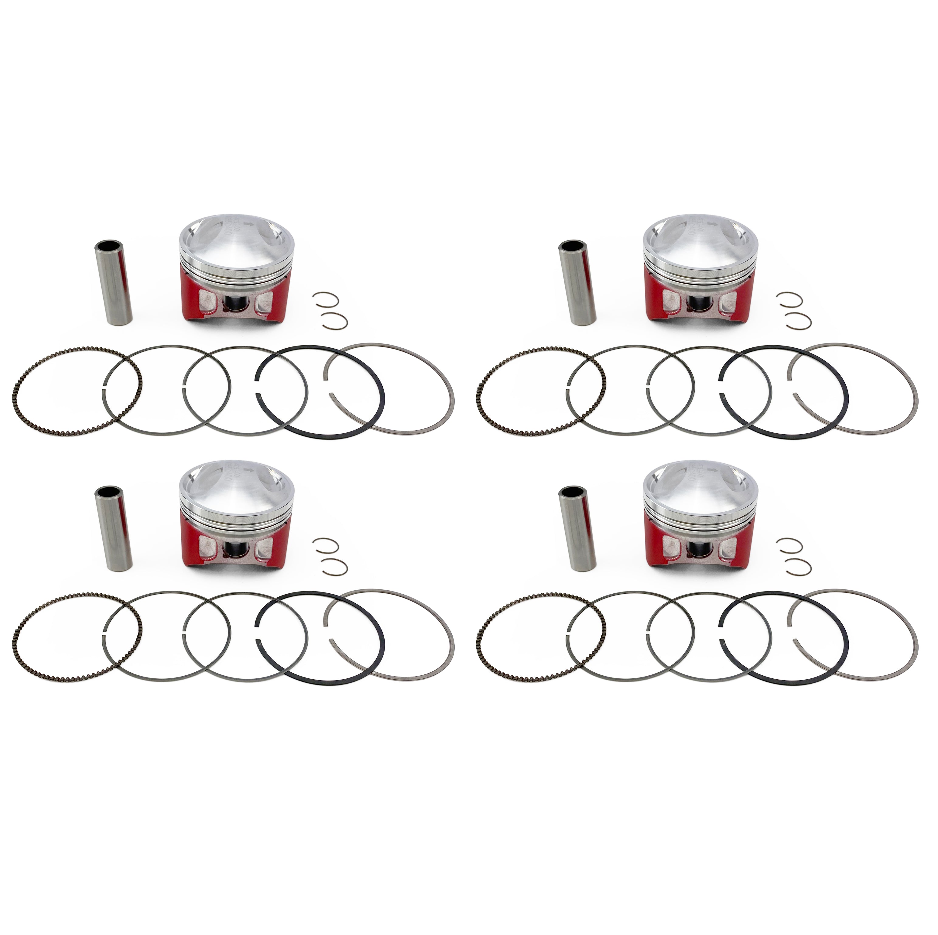 Wossner Piston Kit, Set of 4, Suzuki GS750 2v 1977-1979, Wossner K4065d400-4