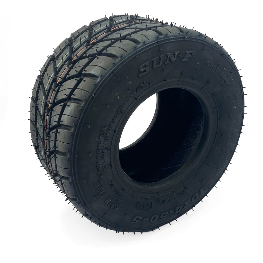 SUN.F Tyres 10x4.50-5 K-001r Sunf 4ply, Go Kart Rain Tyre