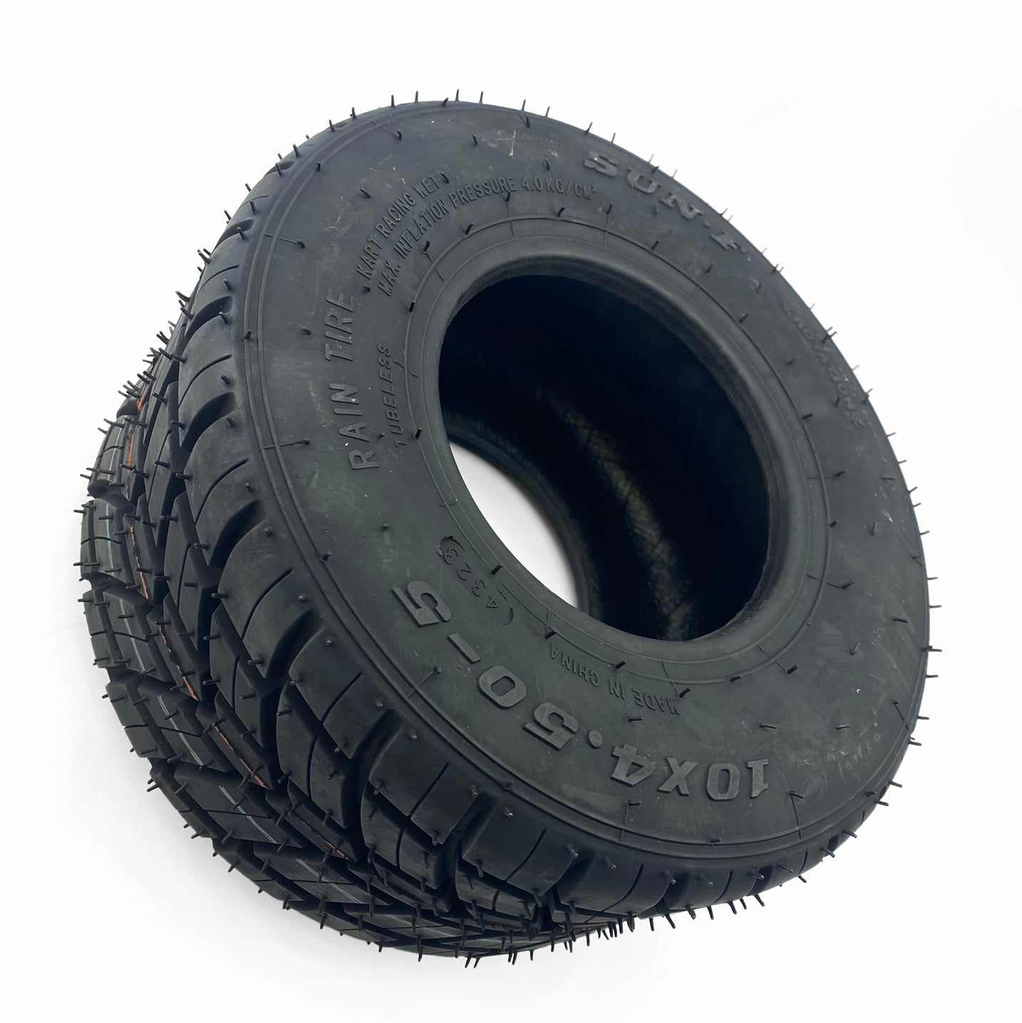 SUN.F Tyres 10x4.50-5 K-001r Sunf 4ply, Go Kart Rain Tyre
