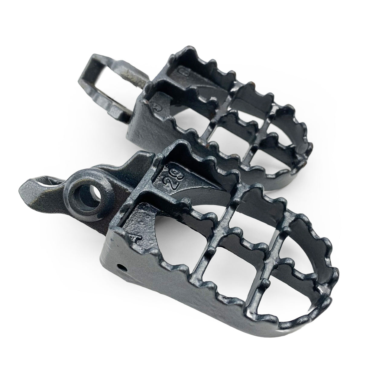 FIR Foot Pegs Steel Grey CRF, Honda CR 02-07, CRF 02-16