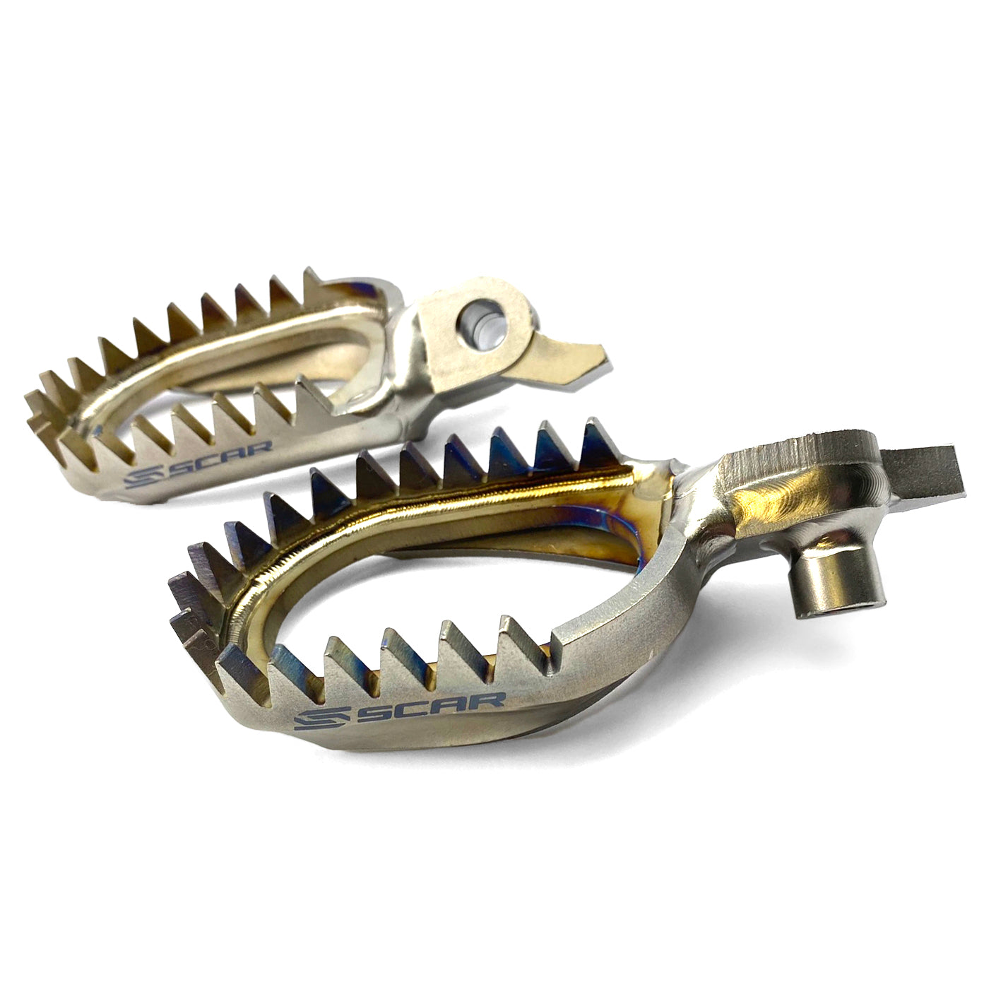 Scar Racing Foot Pegs Titanium Anti-mud YZ450F 2023 Yamaha, Scar Racing S1517am