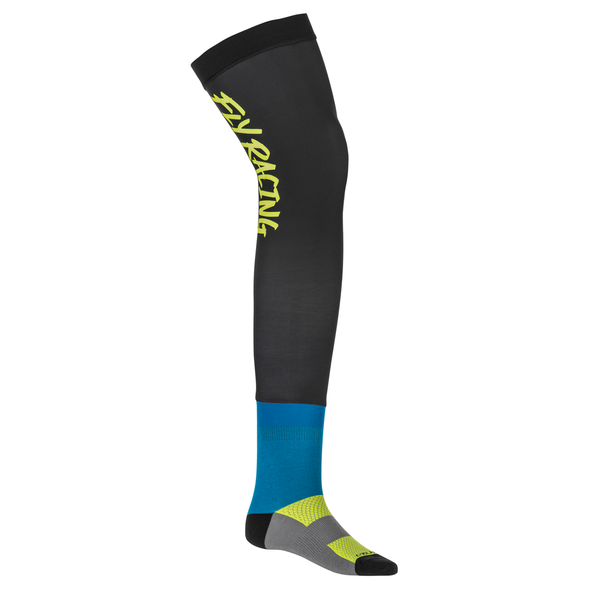 Fly Racing Knee Brace Sock (Hi-Vis/Black/Blue), Size Small/Medium 600033BLU-S/M