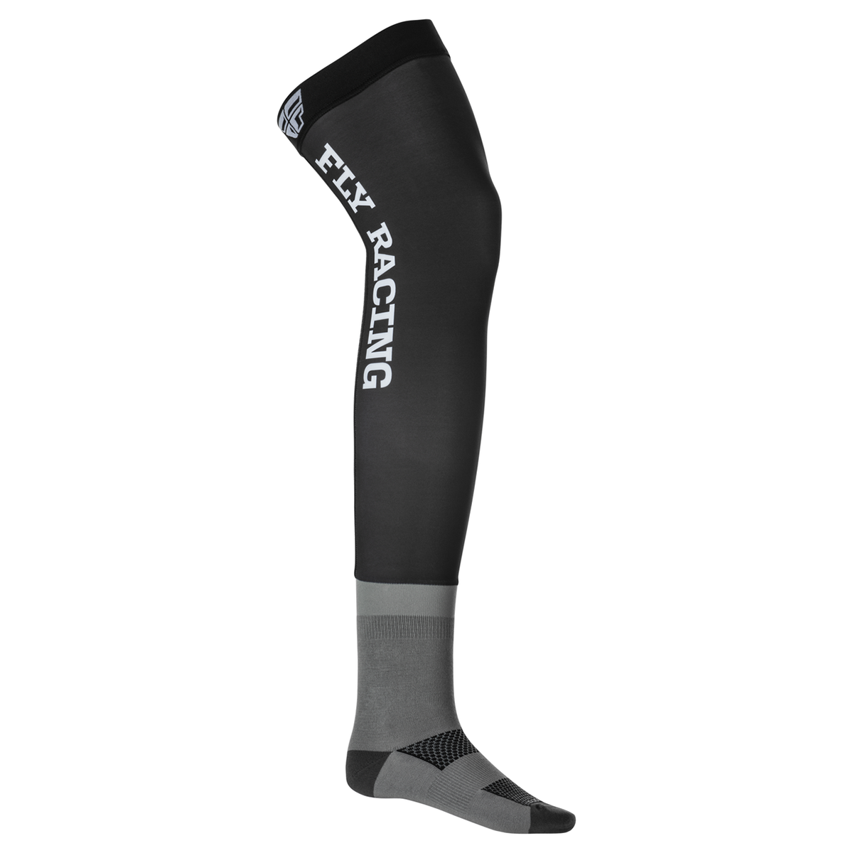 Fly Racing Knee Brace Sock (Black/Grey/White), Size Small/Medium 600033GRY-S/M