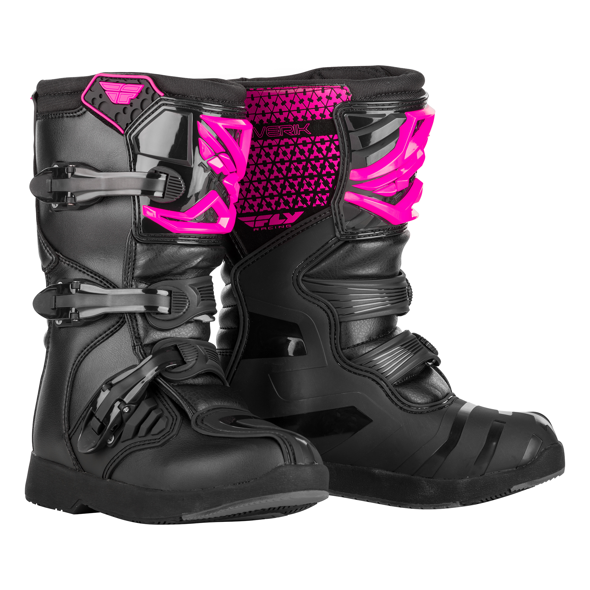 Fly Racing Youth Maverik Boot (Pink/Black), Size 04 600095PNK-3