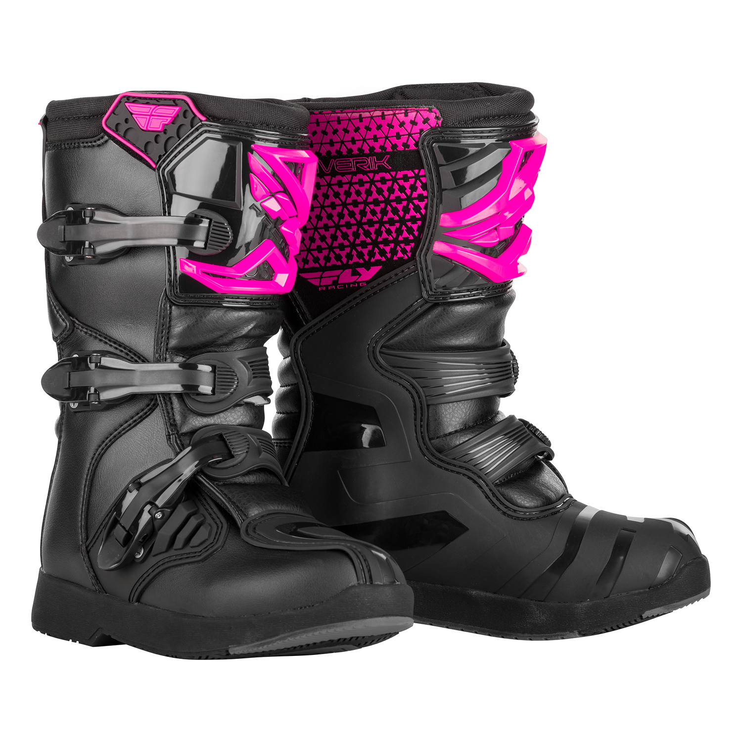 Fly Racing Youth Maverik Boot (Pink/Black), Size 04 600095PNK-3