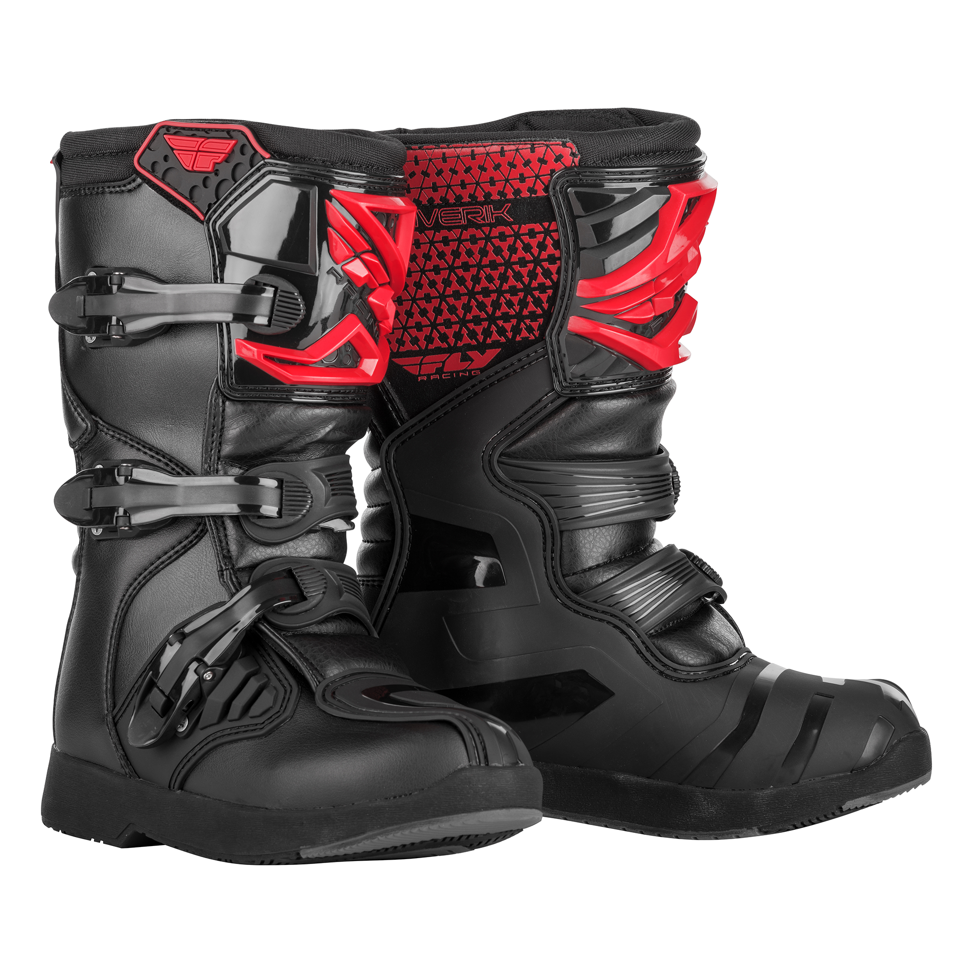 Fly Racing Youth Maverik Boot (Red/Black), Size 01 600095RED-Y13
