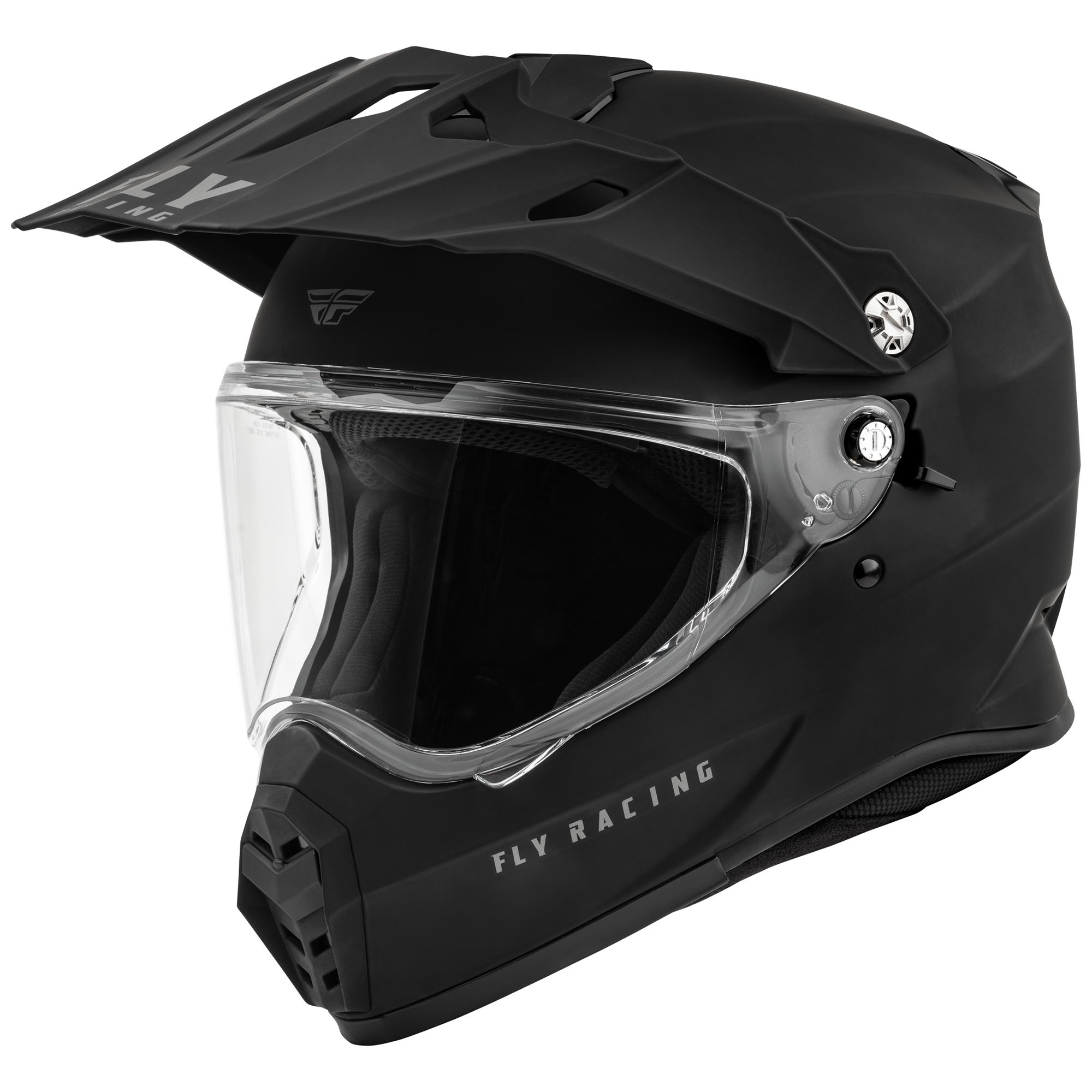 Fly Racing Trekker Solid Helmet (Matte Black), Size Small 600229BLK-S