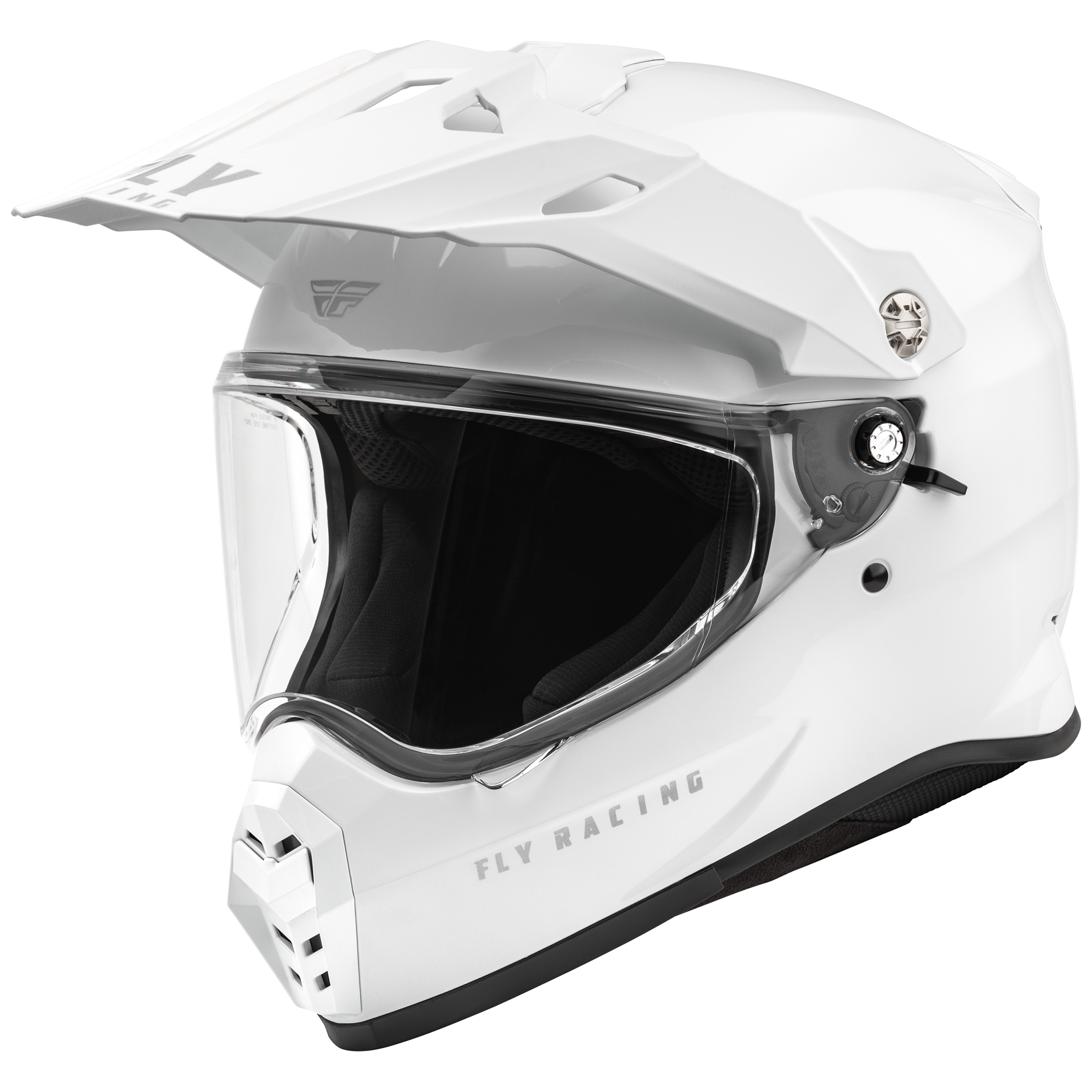 Fly Racing Trekker Solid Helmet (White), Size Small 600229WHI-S