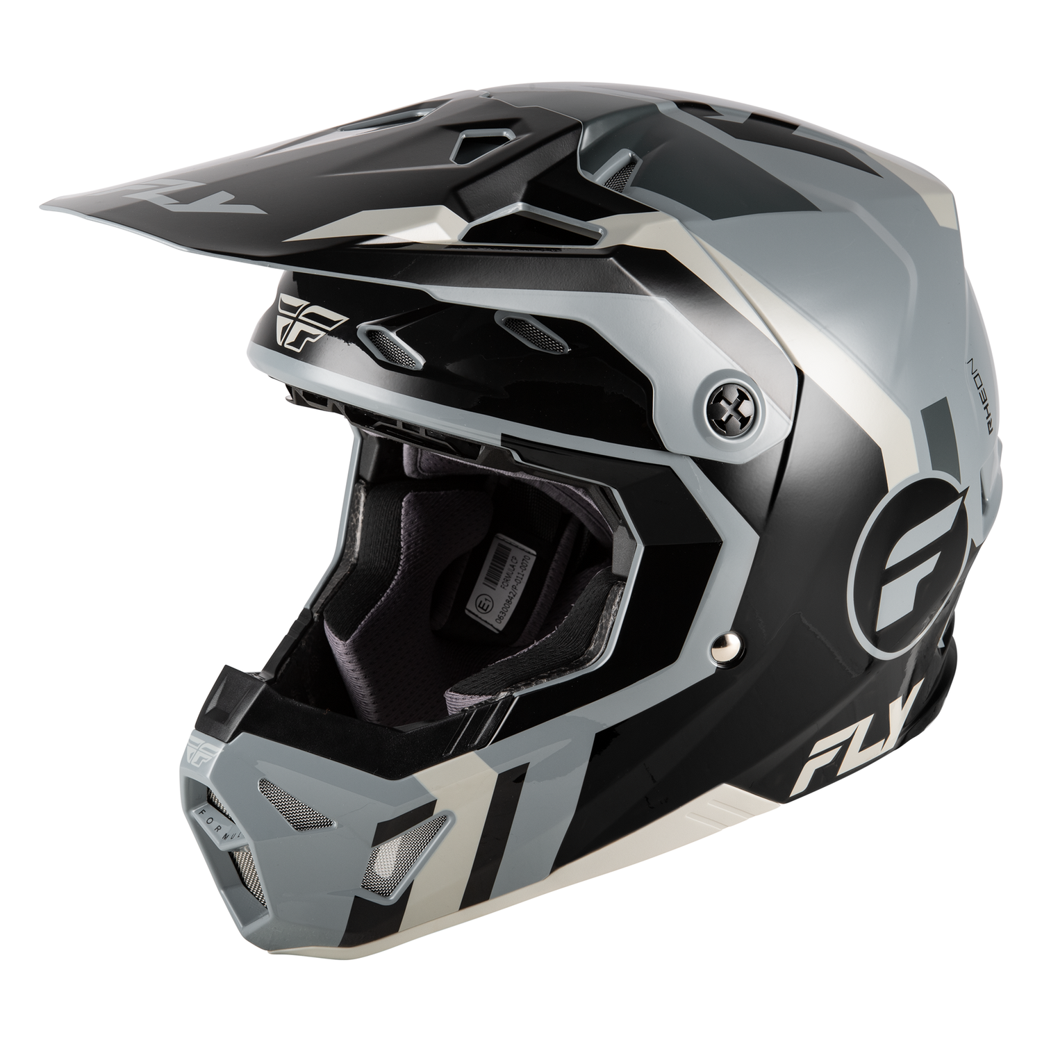 Fly Racing Formula CP Seal Helmet (Black/Grey/Light Grey), Size Small 600284BLK-S