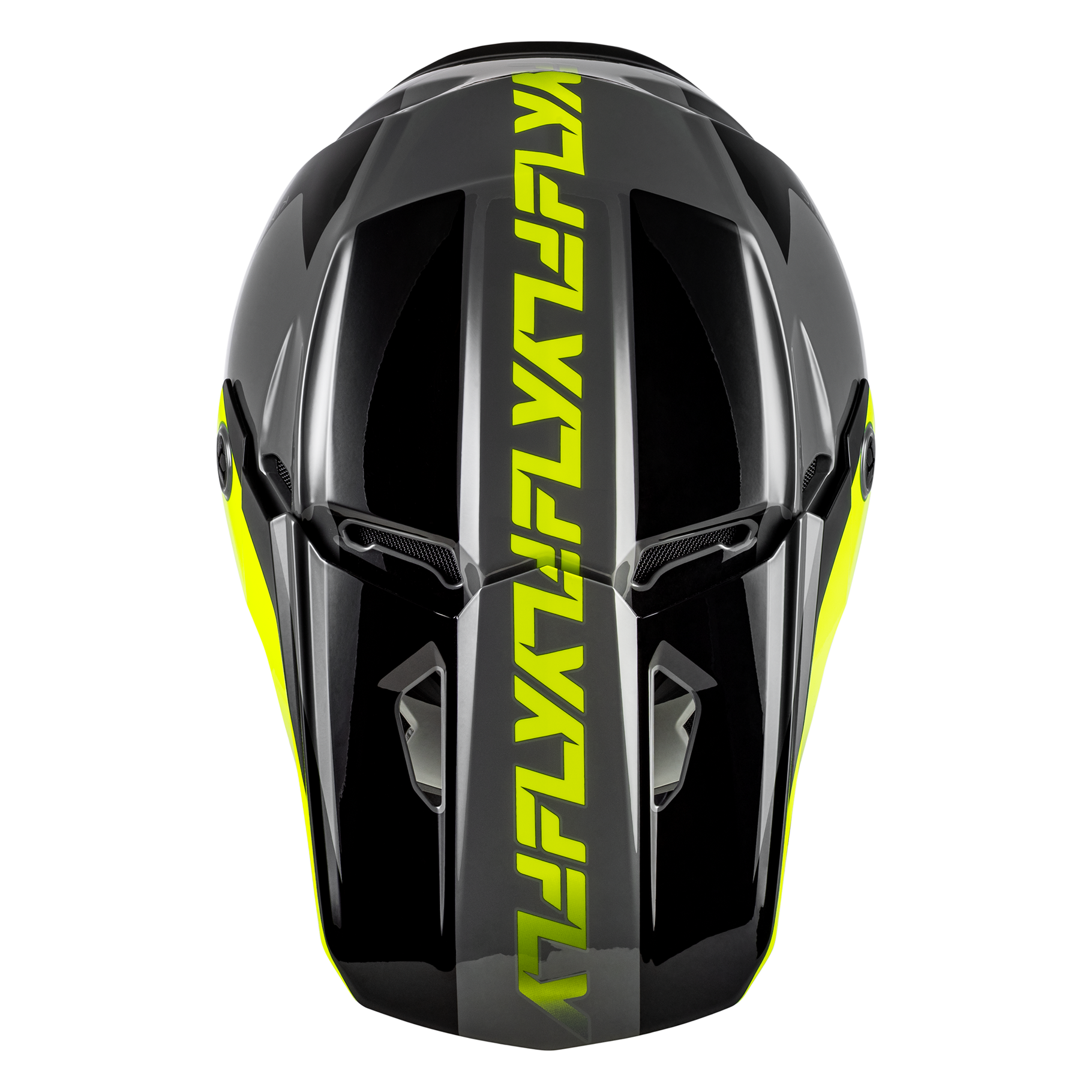 FLY Racing Kinetic Crest Helmet Large Grey/Black/Hi-Viz