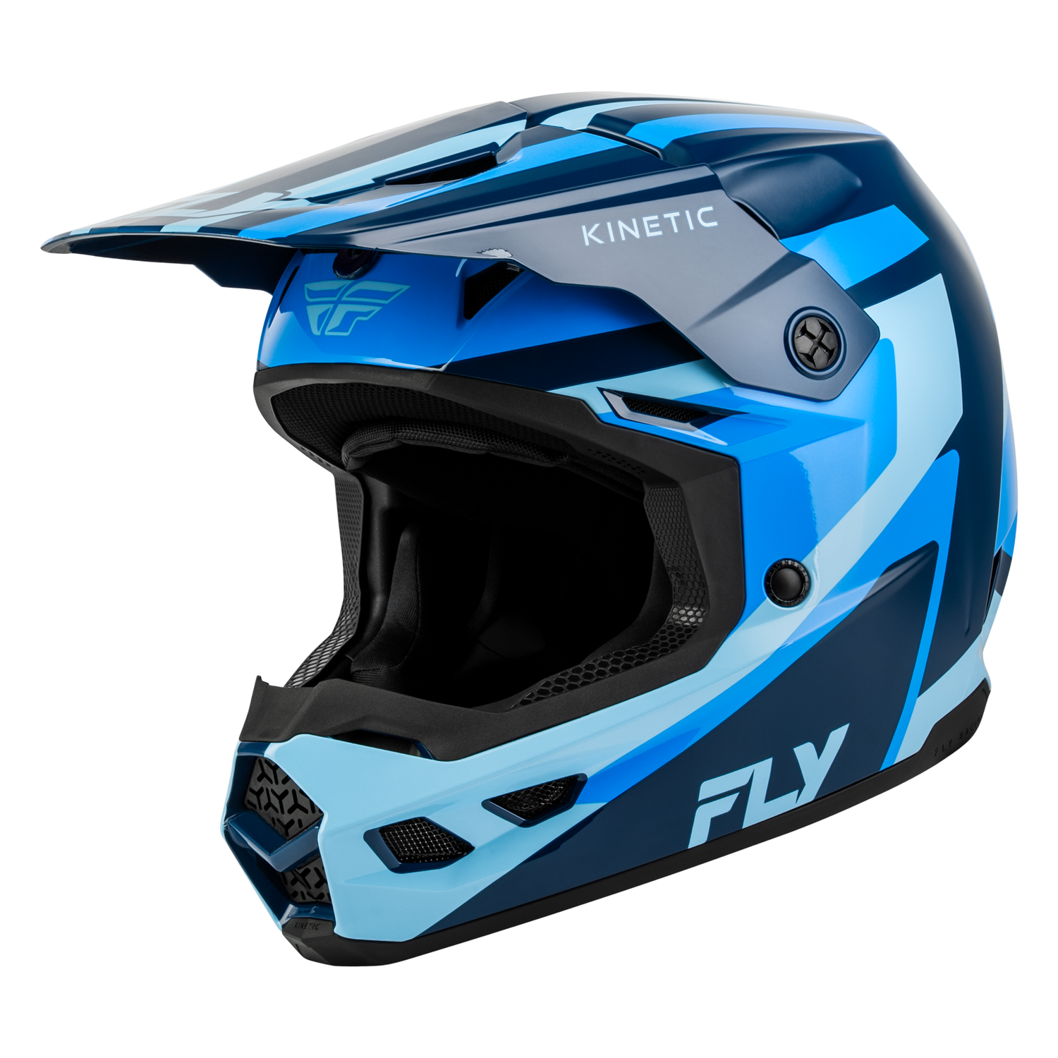Fly Racing Kinetic Sync Helmet (Navy/Blue/Light Blue), Size XLarge 600378NVY-XL