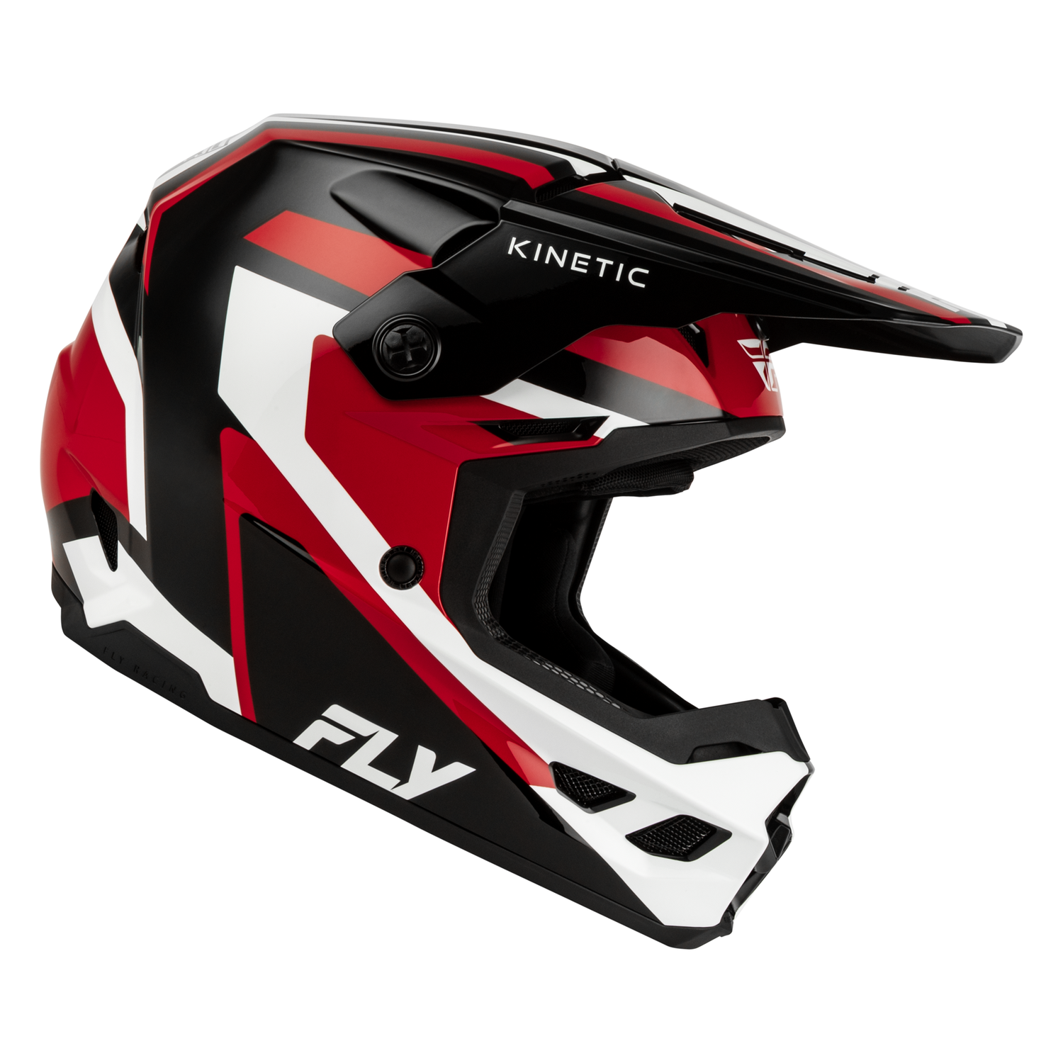 Fly Racing Kinetic Sync Helmet (Black/Red/White), Size Small 600378RED-S
