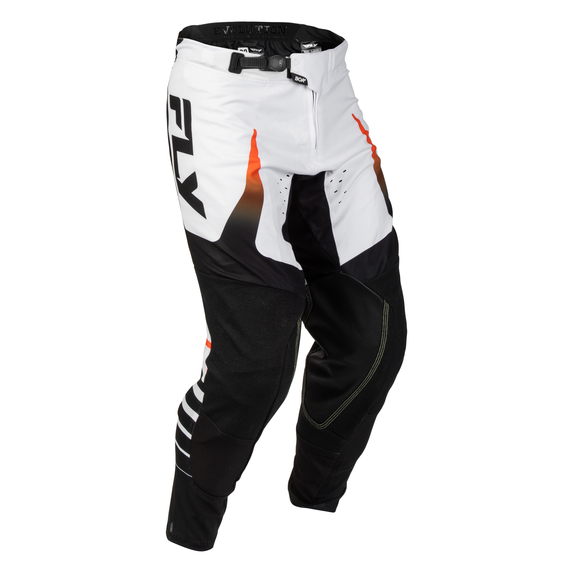 Fly Racing Evolution DST Bolt Pants (White/Black/Orange), Size 32 600384WHI-32