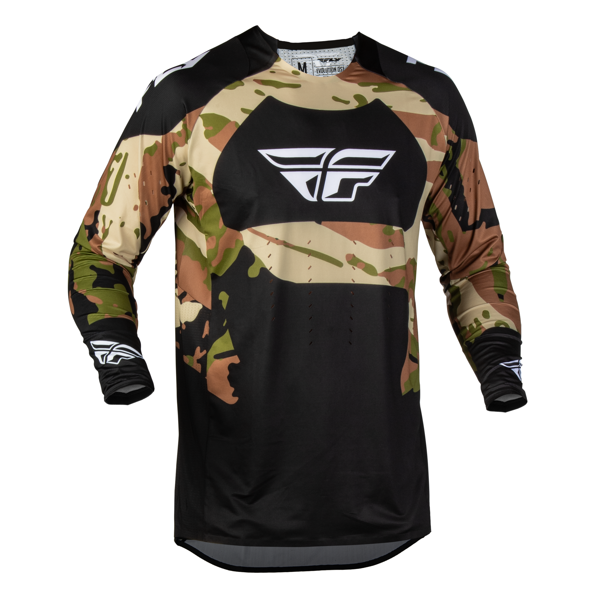 Fly Racing Evolution DST Hunt Jersey (Black/Camo), Size Large 600385CAM-L