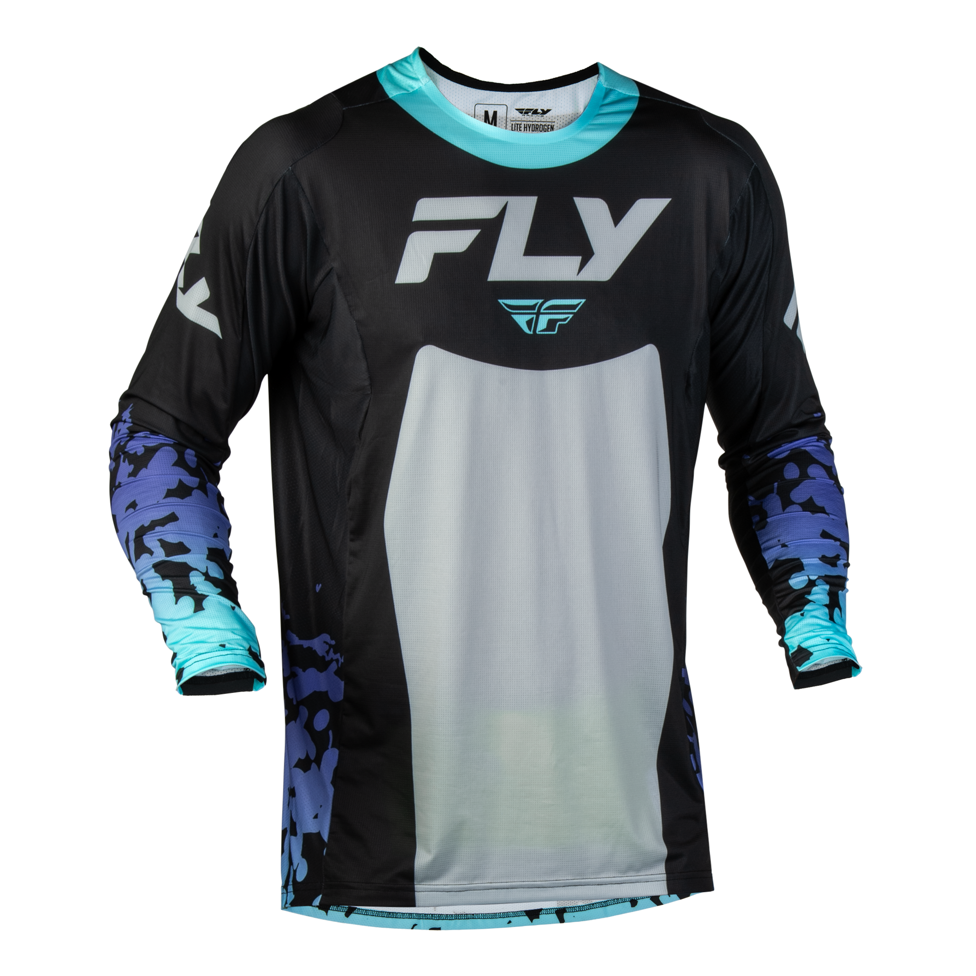 Fly Racing Lite Flake Jersey (Black/Grey/Multi), Size XLarge 600389BLK-XL