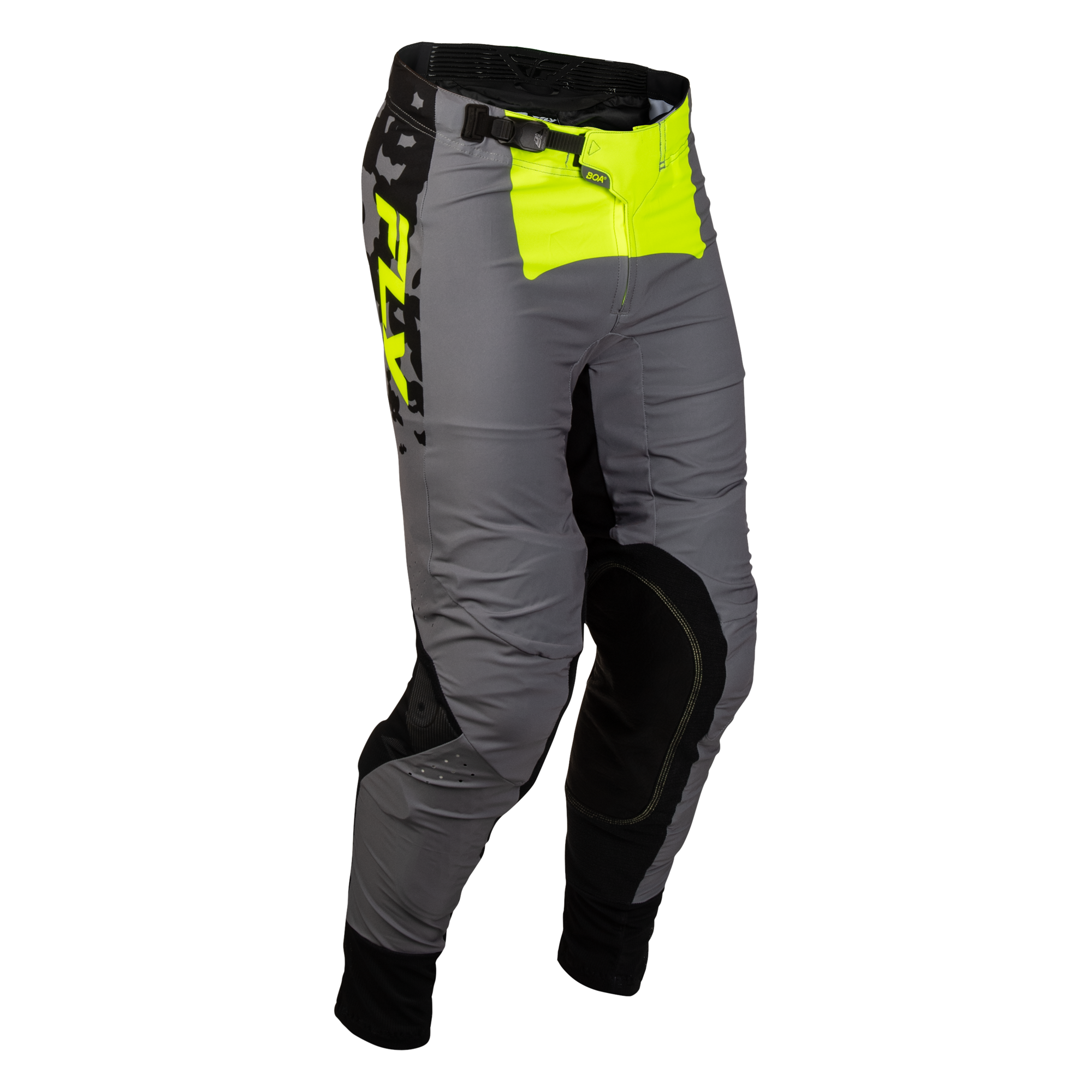 Fly Racing Lite Flake Pants (Grey/Hi-Vis/Black), Size 32 600390GRY-32
