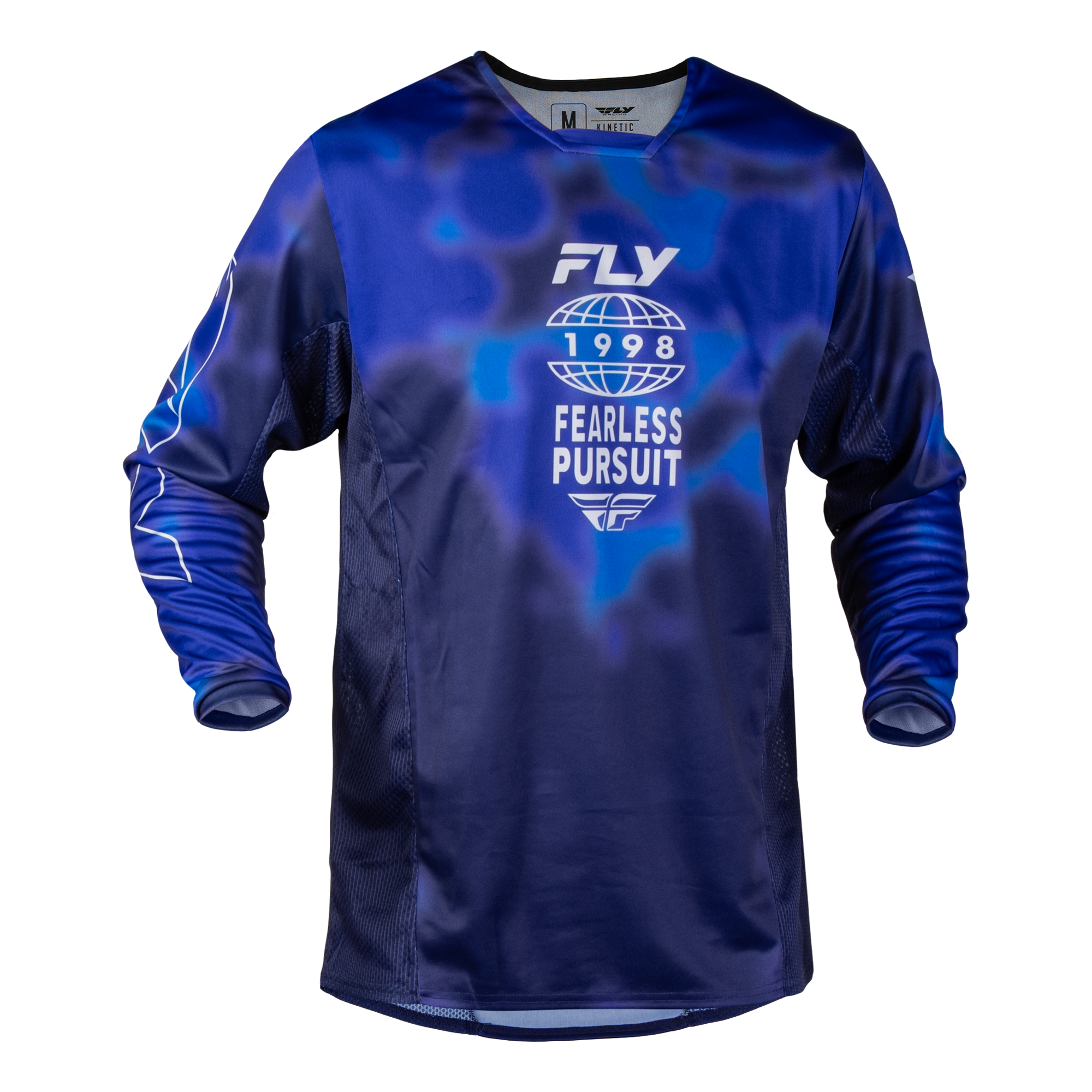 Fly Racing Kinetic Blur Jersey (Blue/Navy), Size Large 600395BLU-L