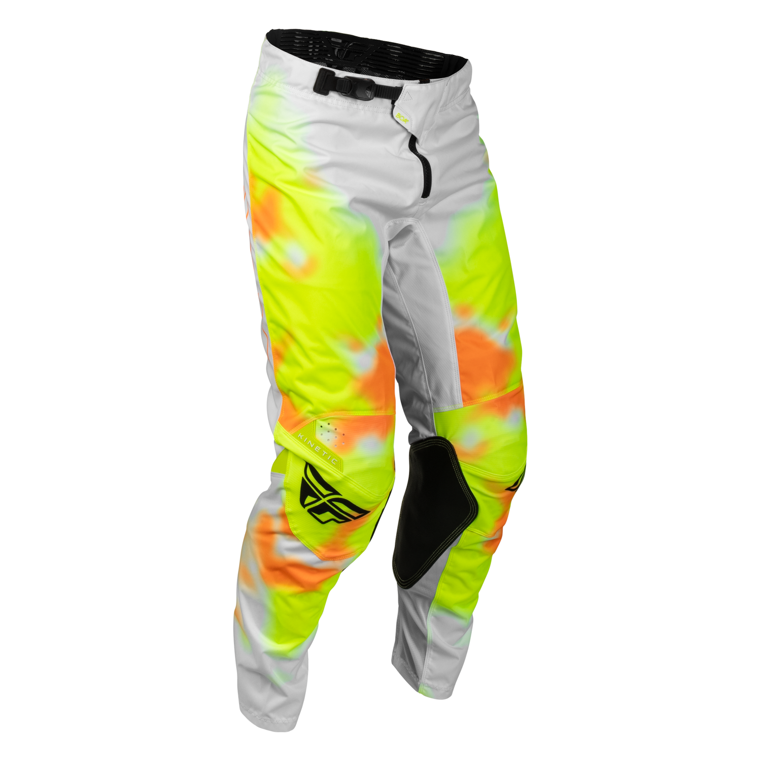 Fly Racing Kinetic Blur Pants (White/Hi-Vis/Orange), Size 34 600396F.YEL-34