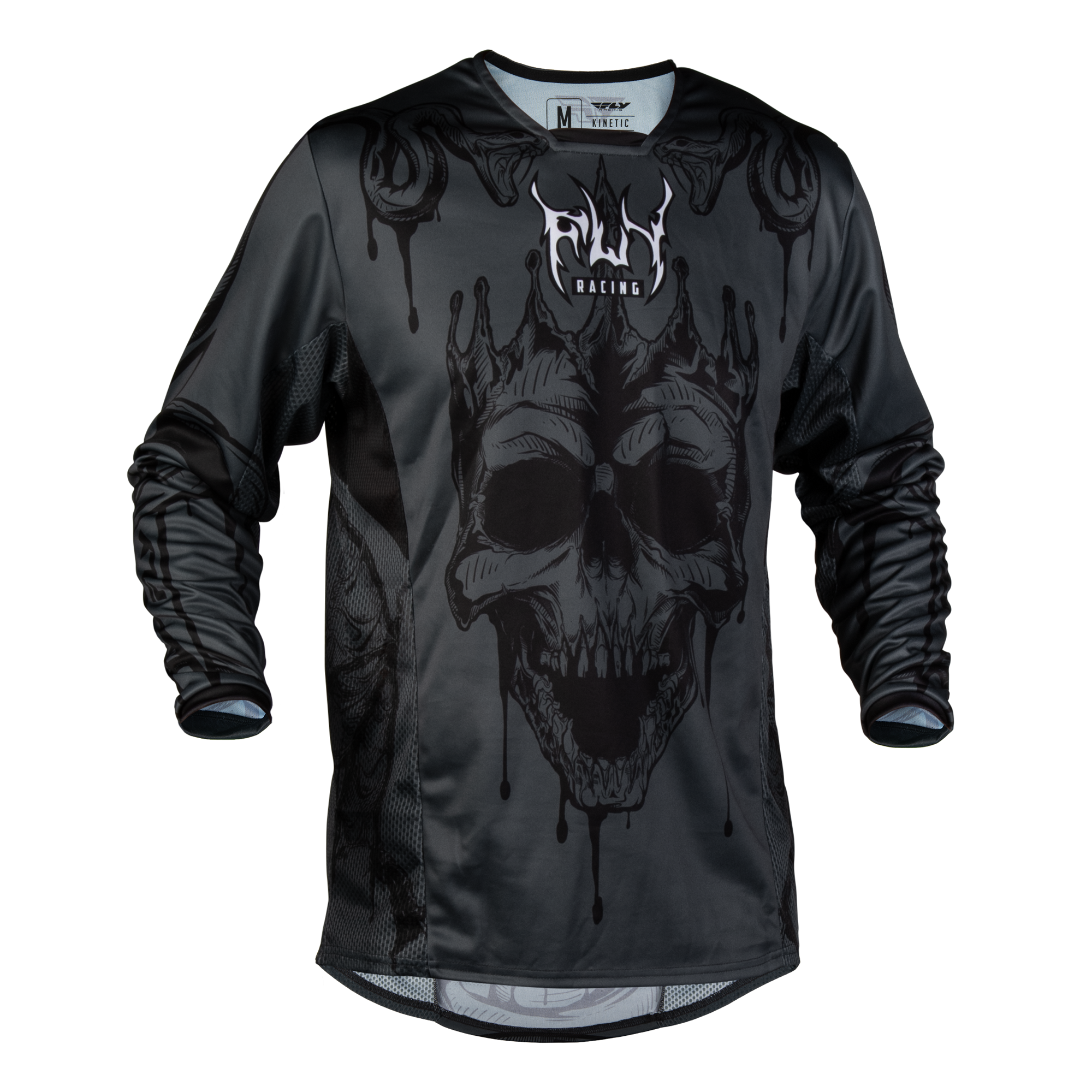 Fly Racing Kinetic Dark Series Jersey (Grey/Black), Size 2XLarge 600401GRY-2XL