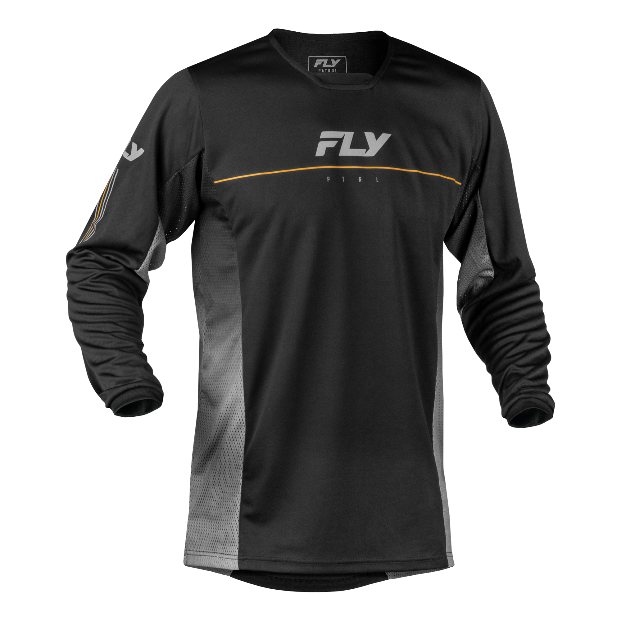 Fly Racing Patrol Jersey (Black/Grey), Size Medium 600405BLK-M