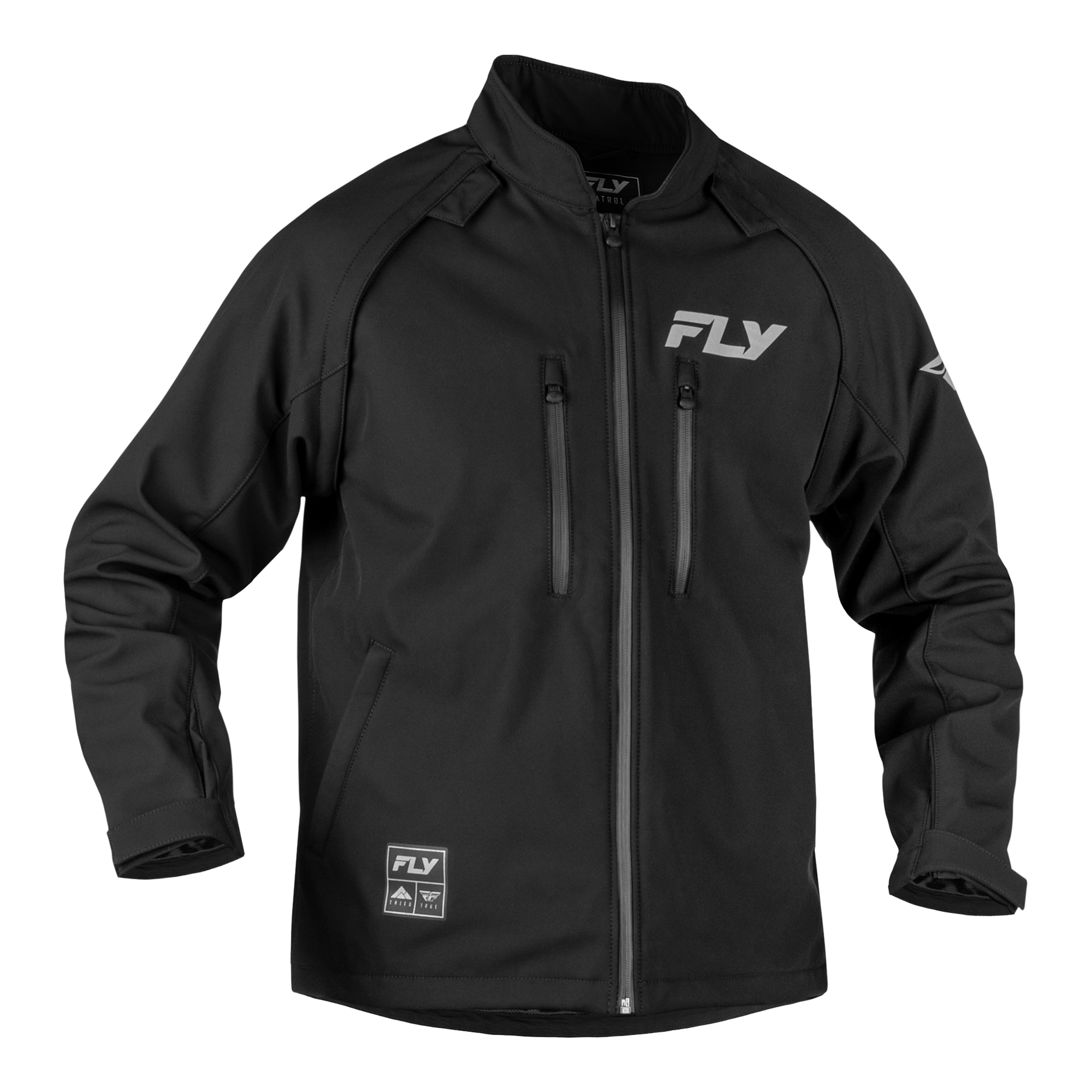 Fly Racing Patrol Jacket (Black/Grey), Size Large 600408BLK-L