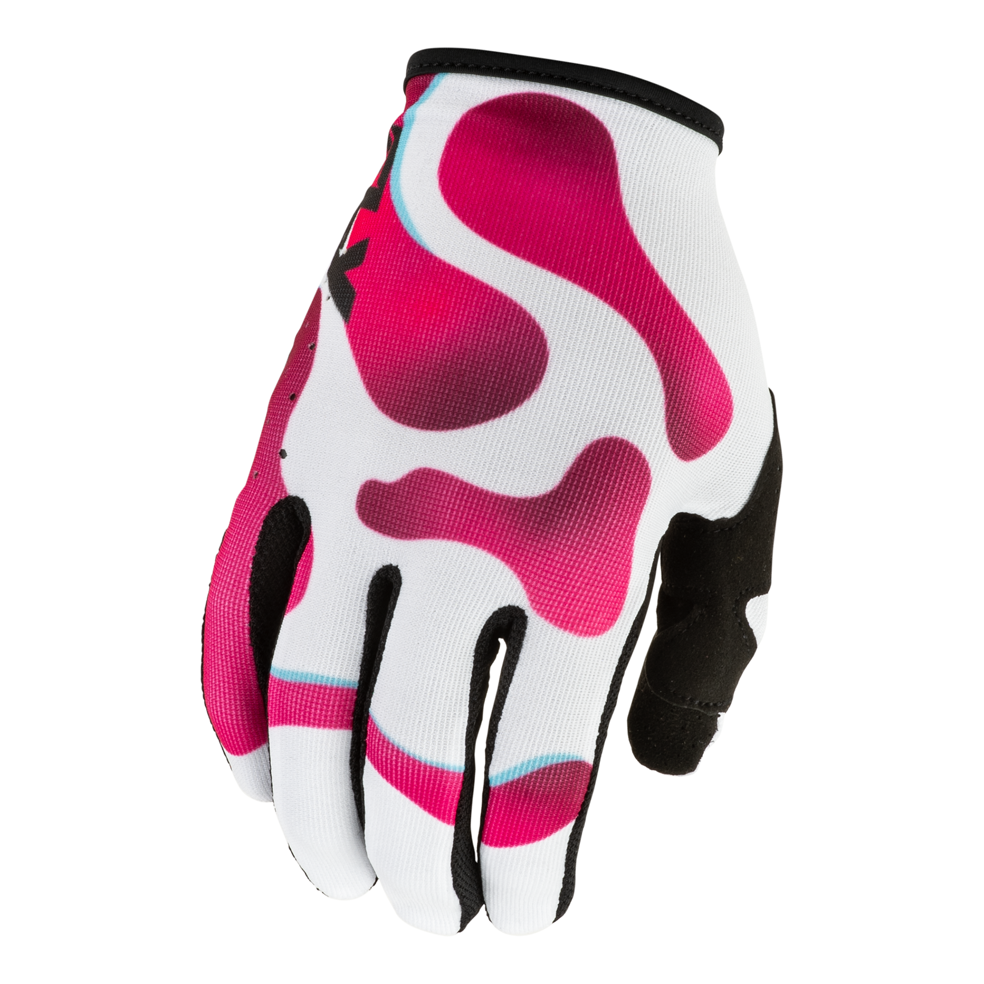 Fly Racing Lite Vibe Gloves (White/Pink/Blue), Size Large 600412WHI-L
