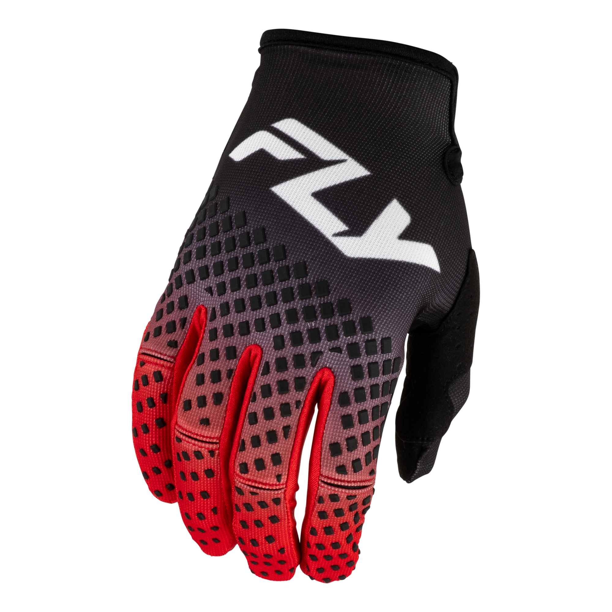 Fly Racing Kinetic Fade Gloves (Black/Red/White), Size Large 600416RED-L