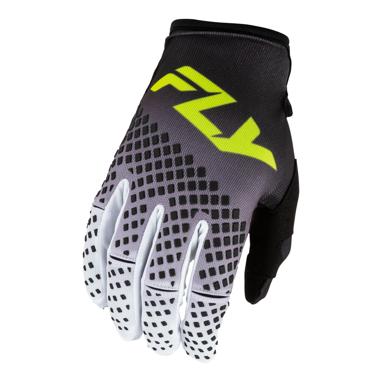 Fly Racing Kinetic Fade Gloves (Black/White/Hi-Vis), Size XLarge 600416WHI-XL