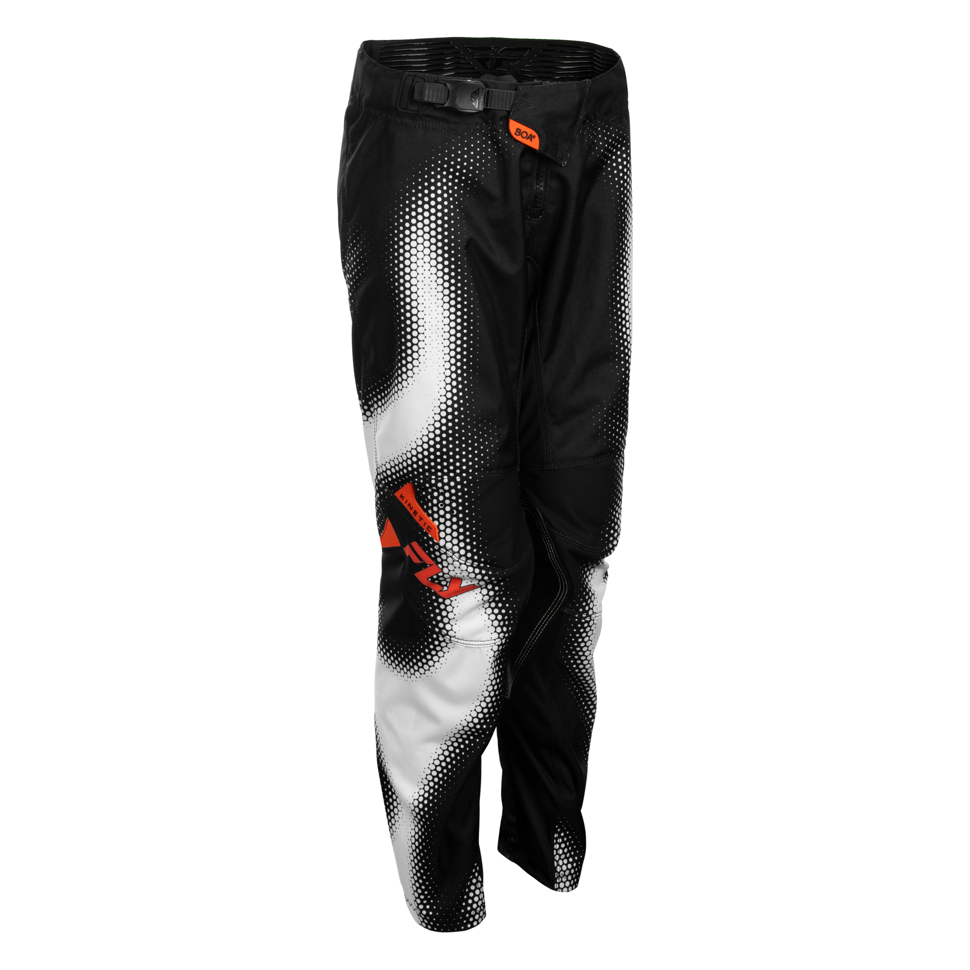 Fly Racing Youth Kinetic Torch Pants (Black/White/Orange), Size Youth 22 600427BLK-Y22