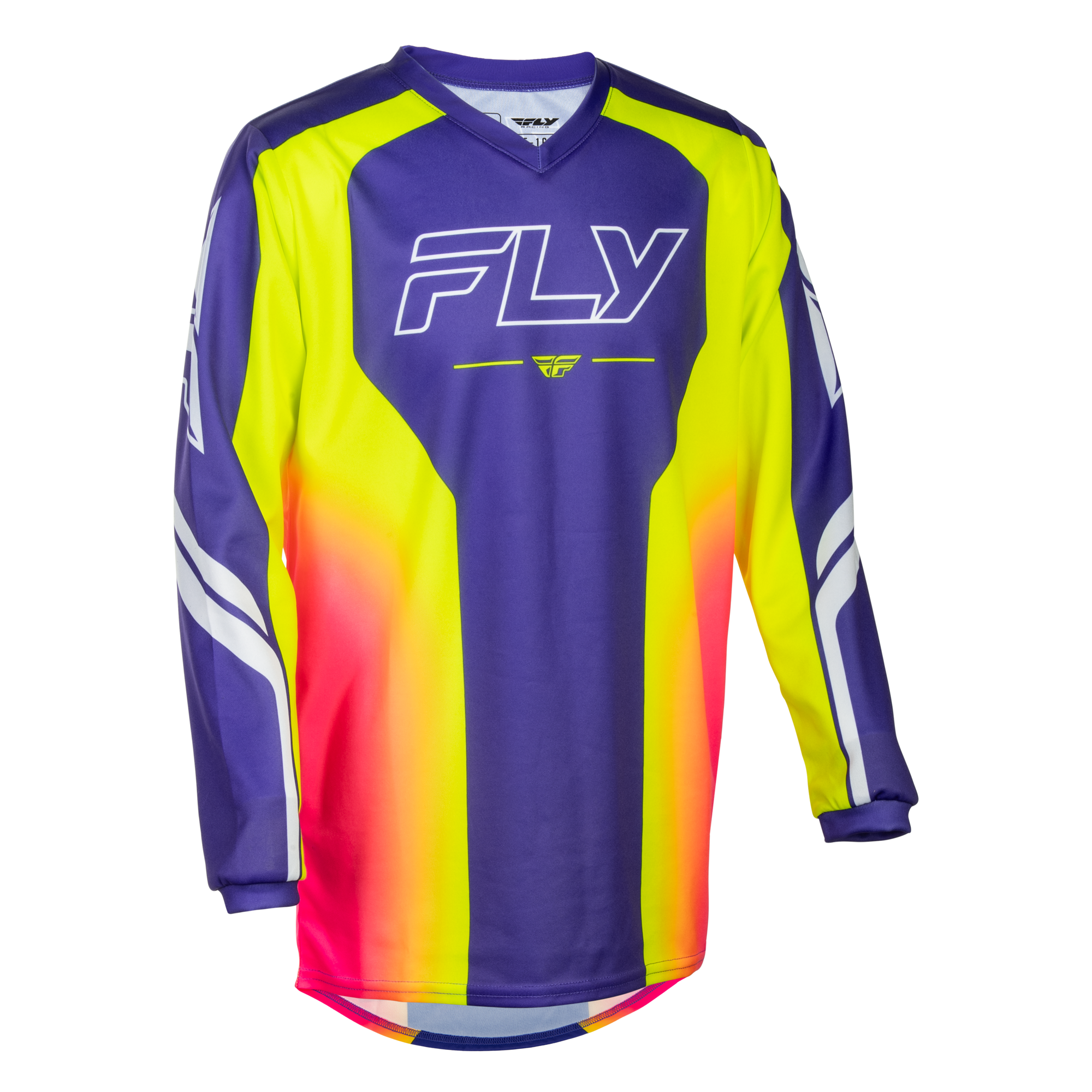 Fly Racing Youth F-16 Raze Jersey (Purple/Red/Yellow), Size Youth XLarge 600428PUR-YXL