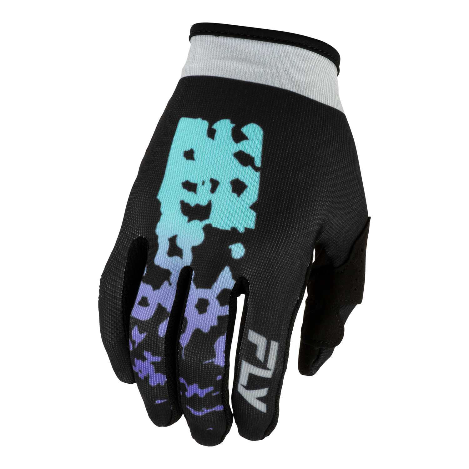 Fly Racing Youth Lite Flake Gloves (Black/Grey/Multi), Size Youth Medium 600430BLK-YM