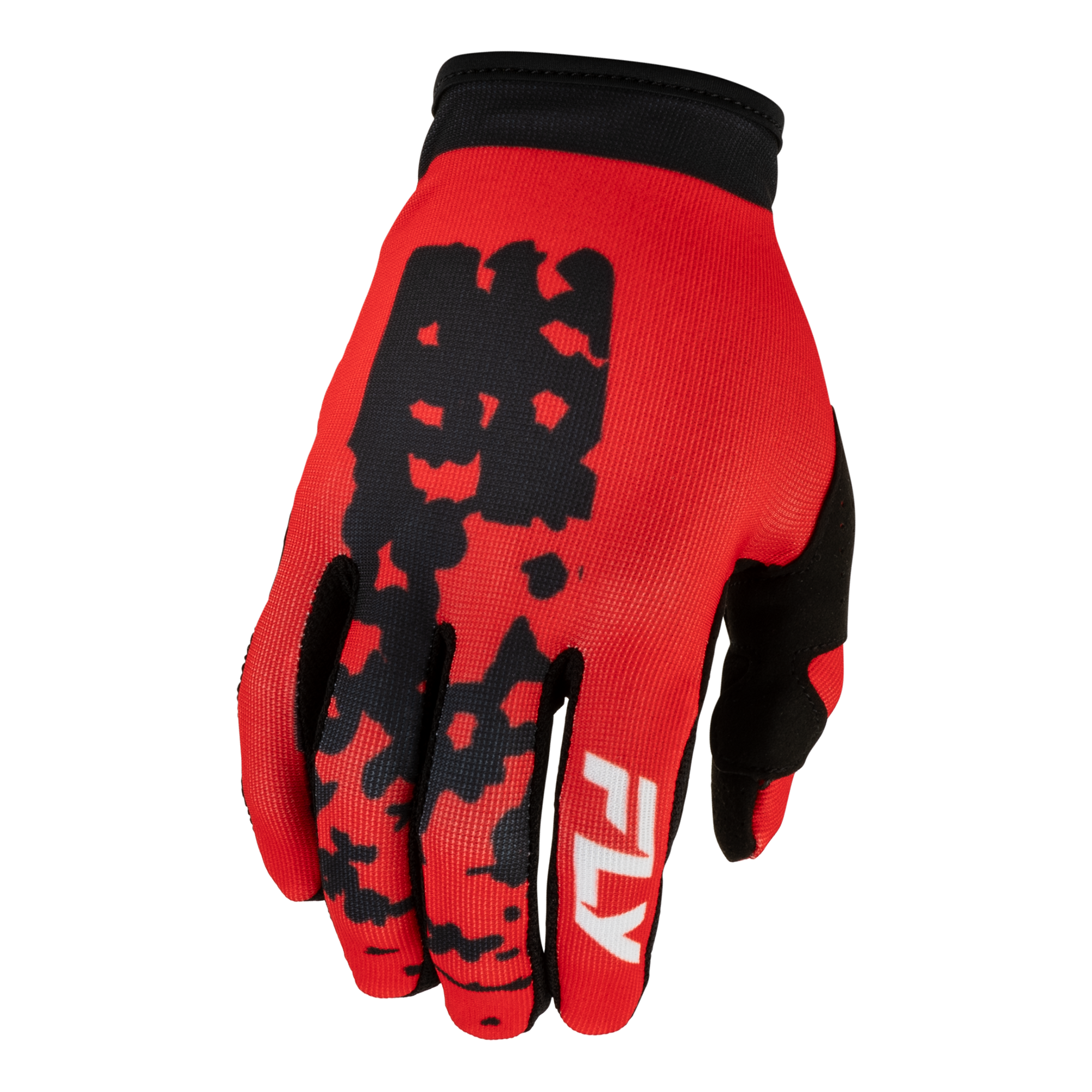Fly Racing Youth Lite Flake Gloves (Red/Black), Size Youth Small 600430RED-YS