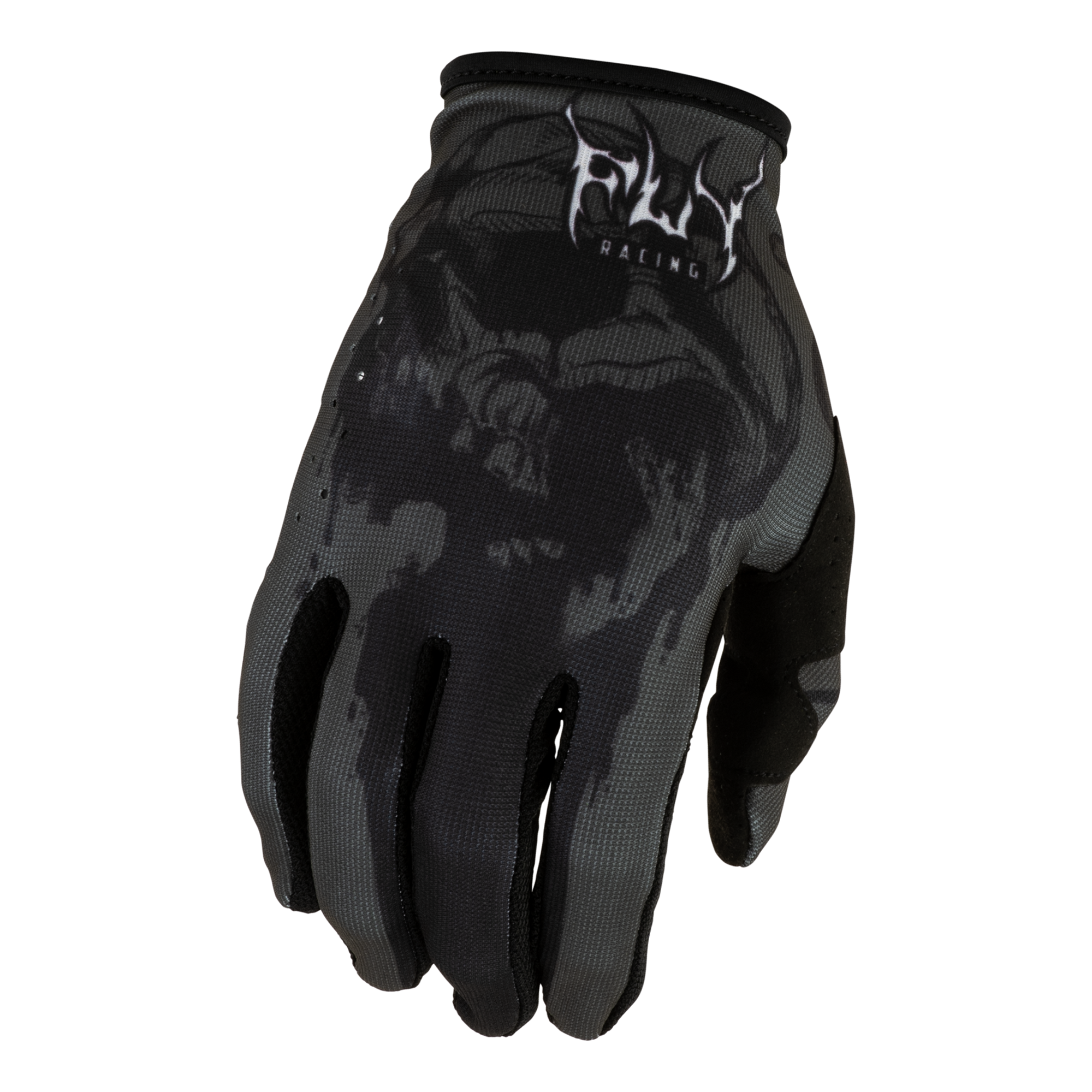 Fly Racing Youth Lite Dark Series Gloves (Grey/Black), Size Youth Large 600432GRY-YL