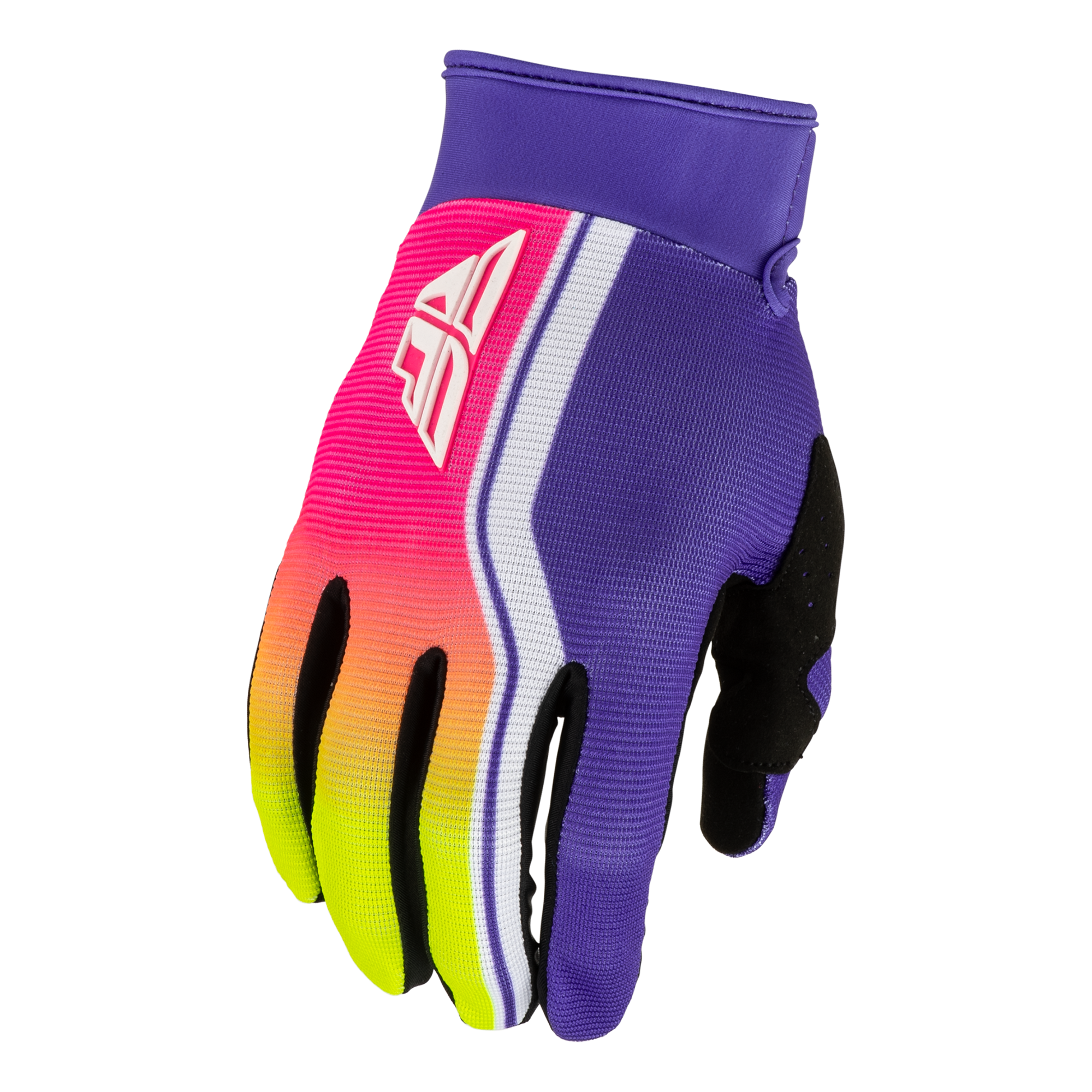Fly Racing Youth F-16 Raze Gloves (Purple/Red/Yellow), Size Youth Medium 600434PUR-YM