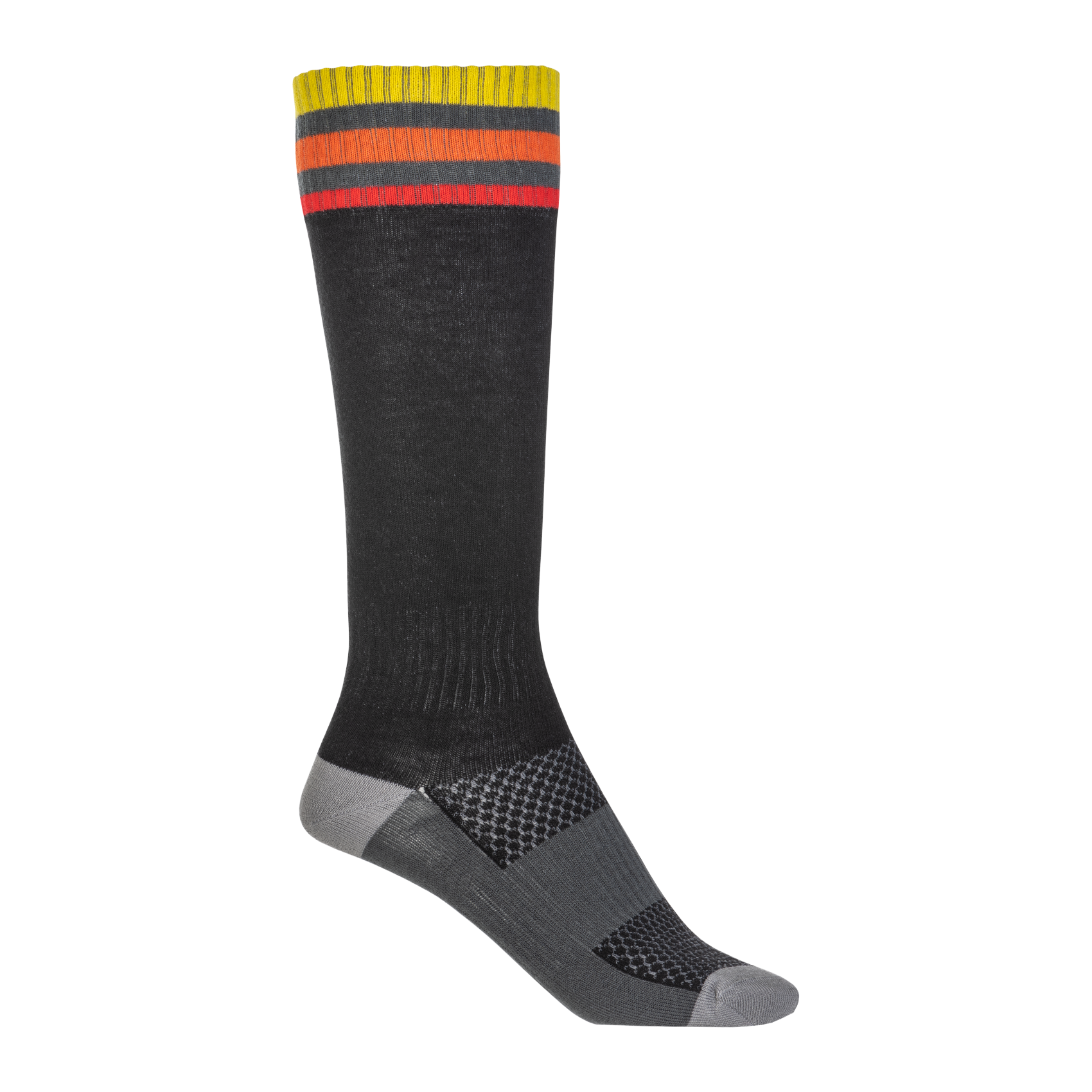 Fly Racing MX Sock Thin (Black), Size Small/Medium 600435BLK-S/M