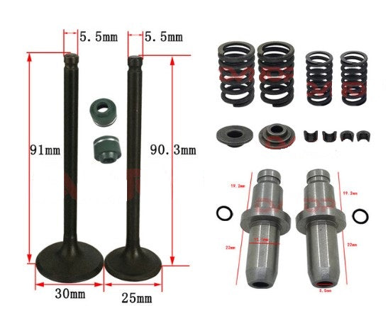 Dirt Racing Valve Pipe Spring Kit 2007-2013 Honda CB125 S Xl Derbi Cross City