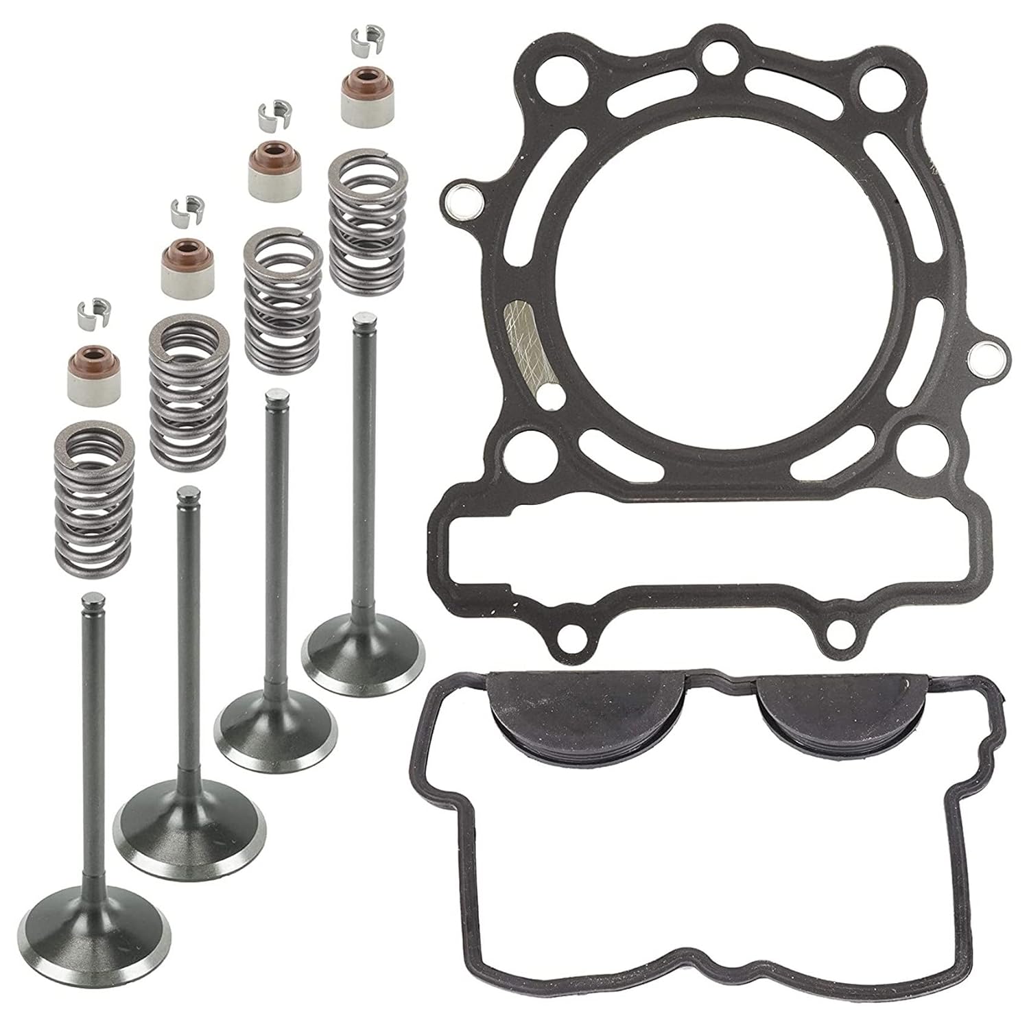 Dirt Racing Not Available at This Time ............... Valve Intake Exhaust Cylinder Springs Head Gasket Kit Kawasaki KX250F 2009-2016