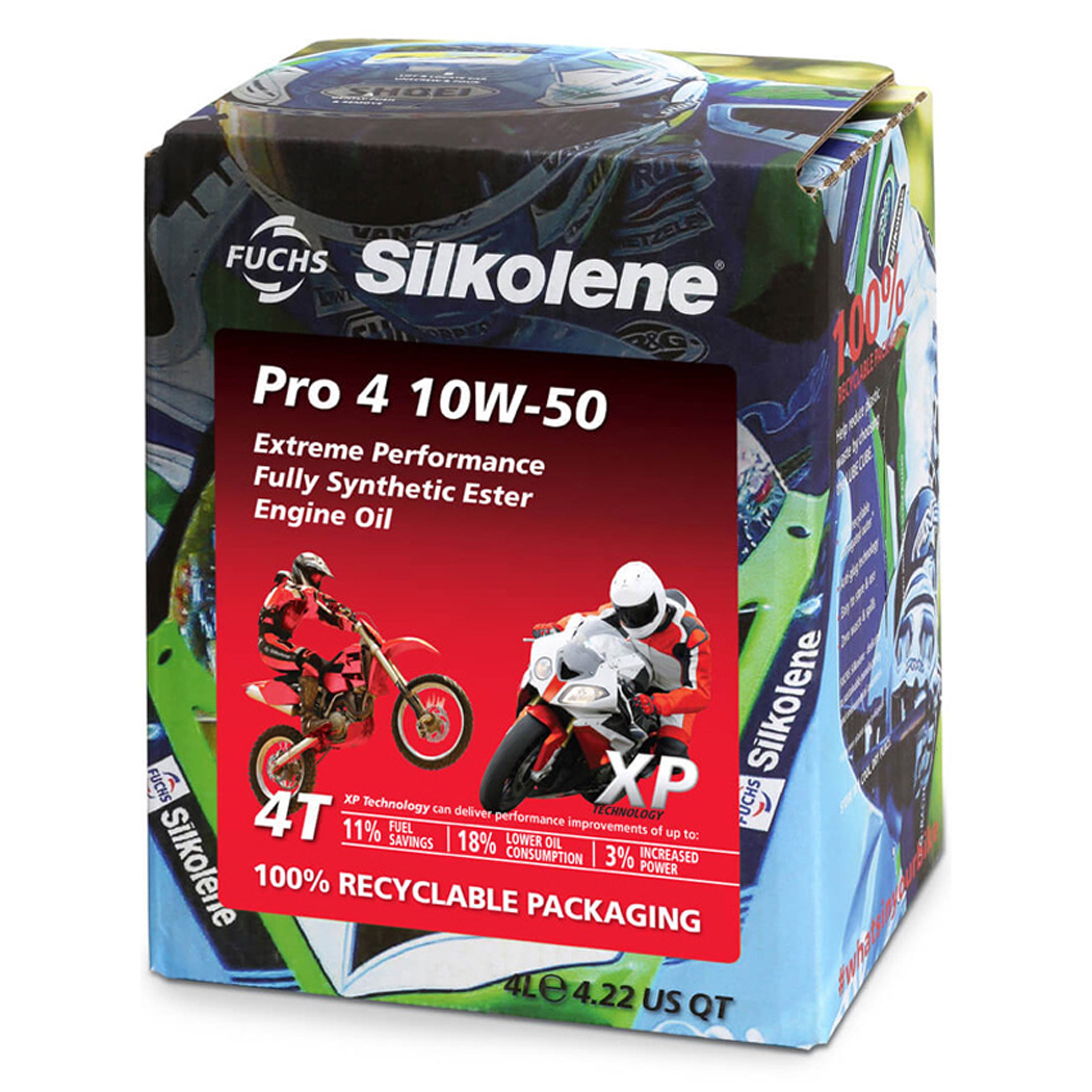 Silkolene Oil 4lt Pro-4 XP 10/50wt Silkolene, Silkolene 602013682