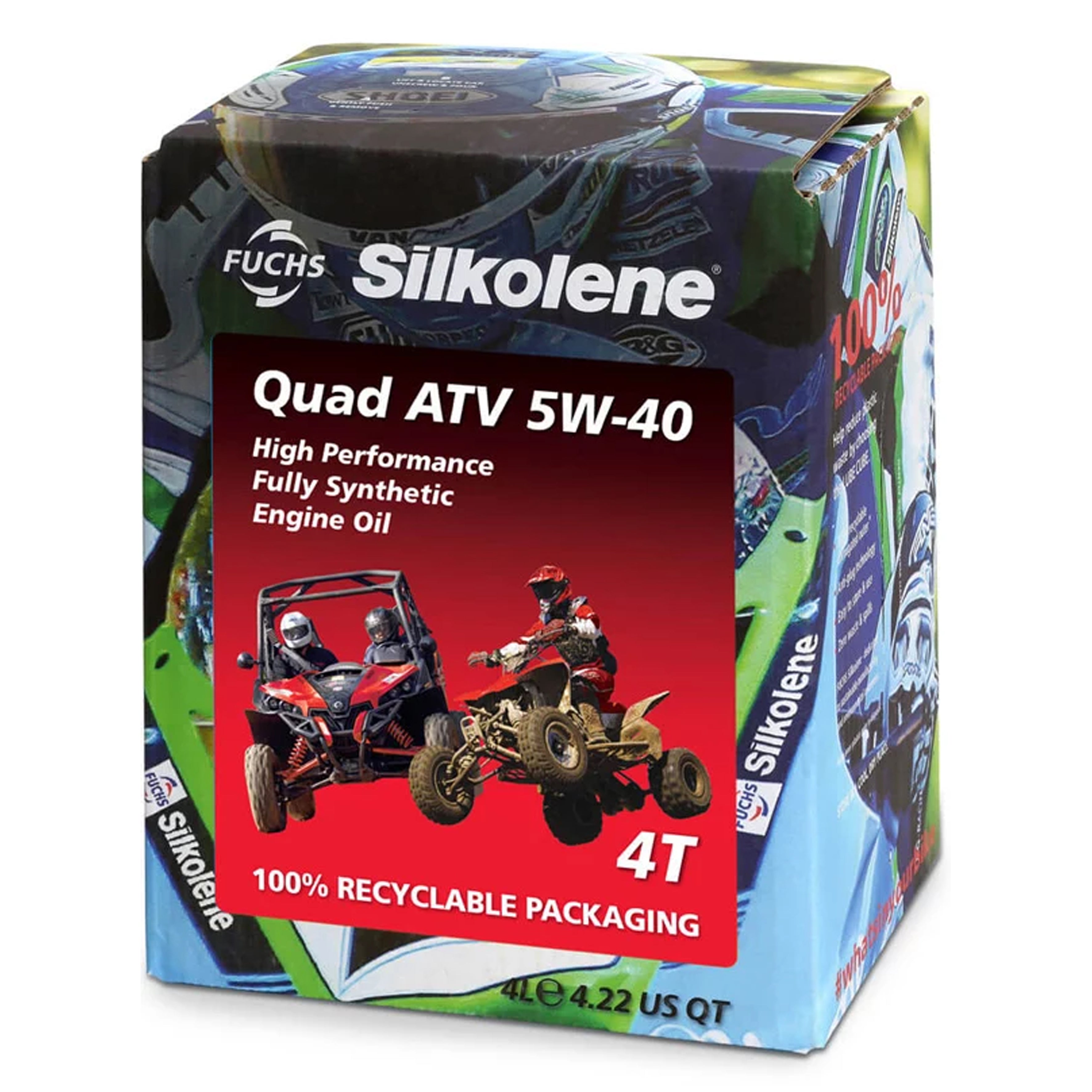 Silkolene Oil 4lt Quad ATV 5/40wt Silkolene Cube, 601451904, 602013781