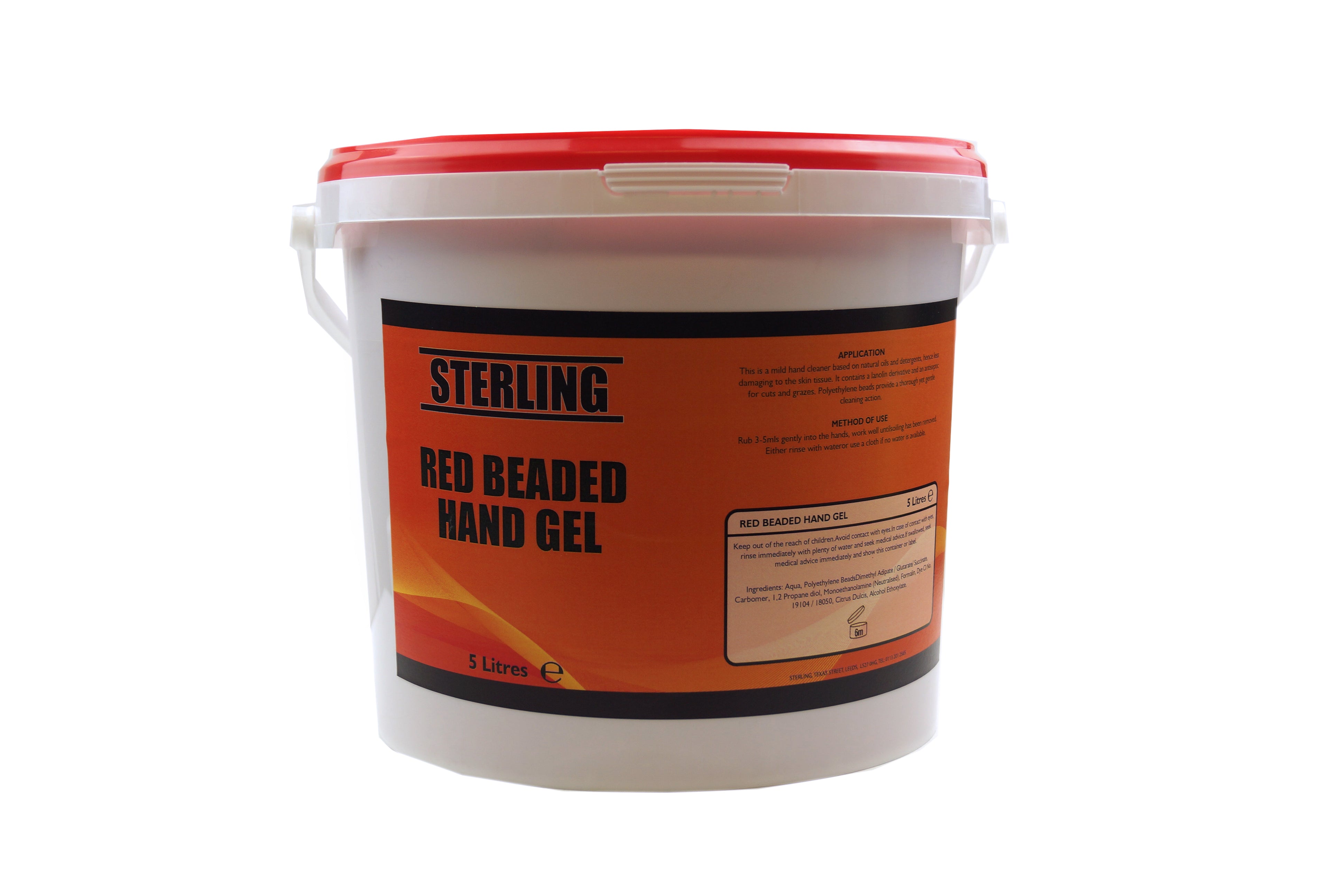 Dirt Racing Hand Cleaner with Beads 5 Ltr, Hand Cleaner, Super Red with Beads (5 Ltr), Jan5