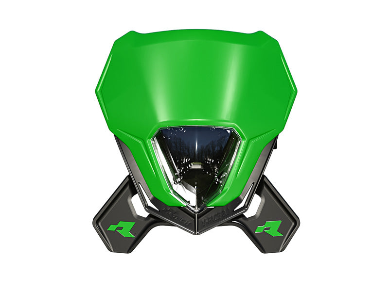 Rtech Plastics V Face 2.0 Full Led Headlight R-tech Green R-maskvenr025