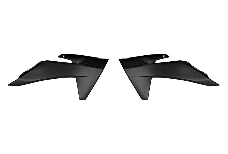 Rtech Plastics Radiator Scoops 2024-2025 KTM SX 50, Black Rtech R-cvKTMnr00150