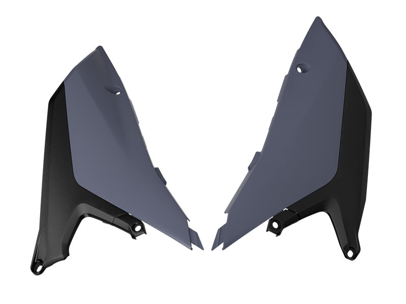 R-Tech Side Panels Quantum Grey / Grey/Black for YZ450F Yamaha /Black 75-0573.QG/BK.RT