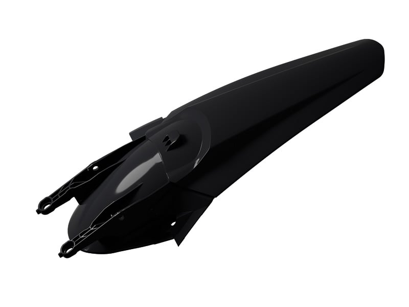 Rtech Plastics Enduro Rear Fender Triumph Tf 250-E / Tf 450-E 2025-2026, R-TECH R-PPTRINR0026 Black