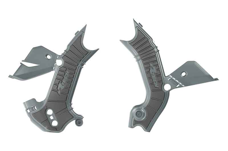 Rtech Plastics Grippy Frame Guard Kawasaki KX450/x 2024-2025 Grey/black, R-tech R-prtkx0grnr1