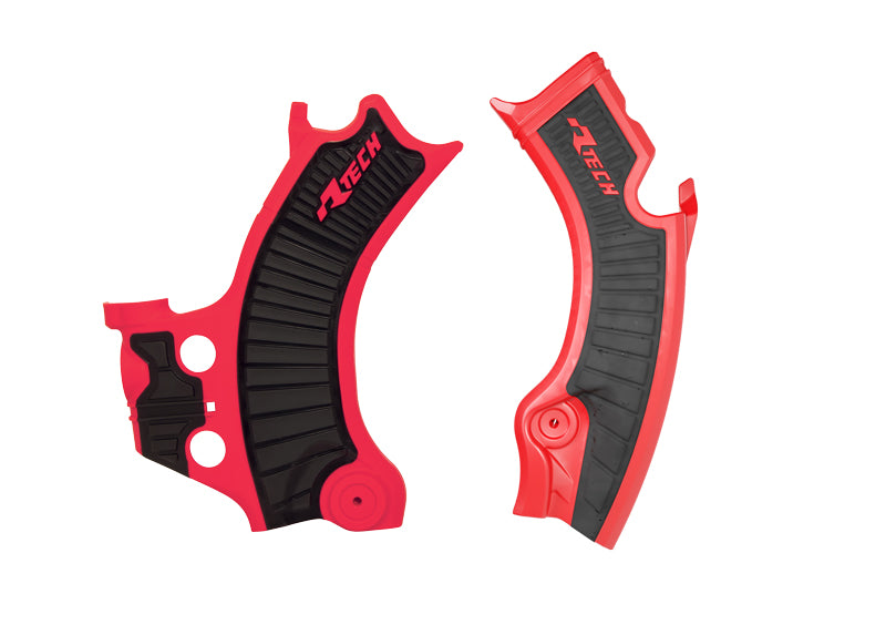 Rtech Plastics Frame Guard Honda CRF 250/450 2025 R-tech Red Black R-prtcrfrsnr2