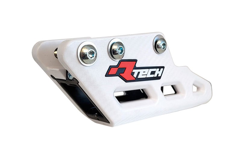Rtech Plastics Monoblock R2.0 Worx Chain Guide, R-cruyzfbnnr23, Yamaha/fantic, Black Wear Pad