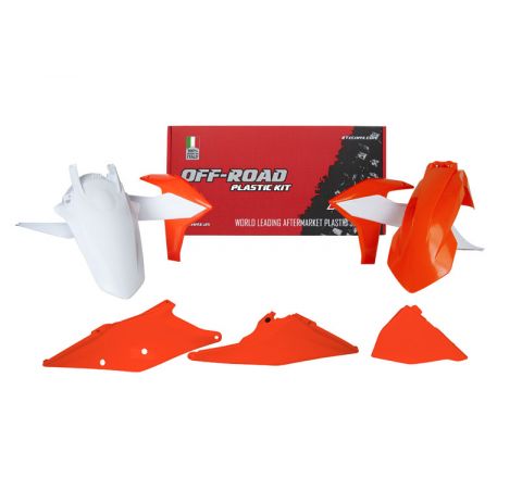 Rtech Plastics Plastic Kit/5 2020-23 EXC/EXC-f Oem 2023, Orange/white Rtech R-kitKTM-oem-433