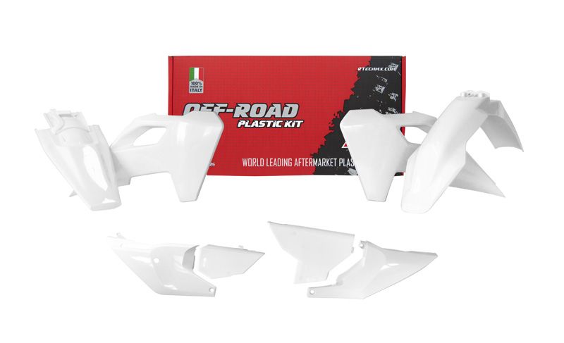 Rtech Plastics Plastic Kit/6 2024 Husqvarna TE/FE White, Rtech R-kithsq-bn0-624