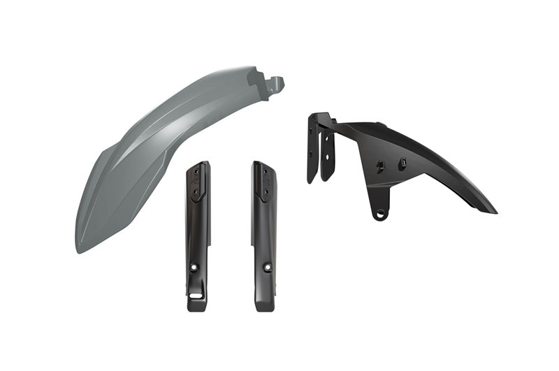 Rtech Plastics Front Fender & Fork Guard Kit 3pcs Yamaha T7 700 R-tech Grey & Black R-kitt7f-gr0-024